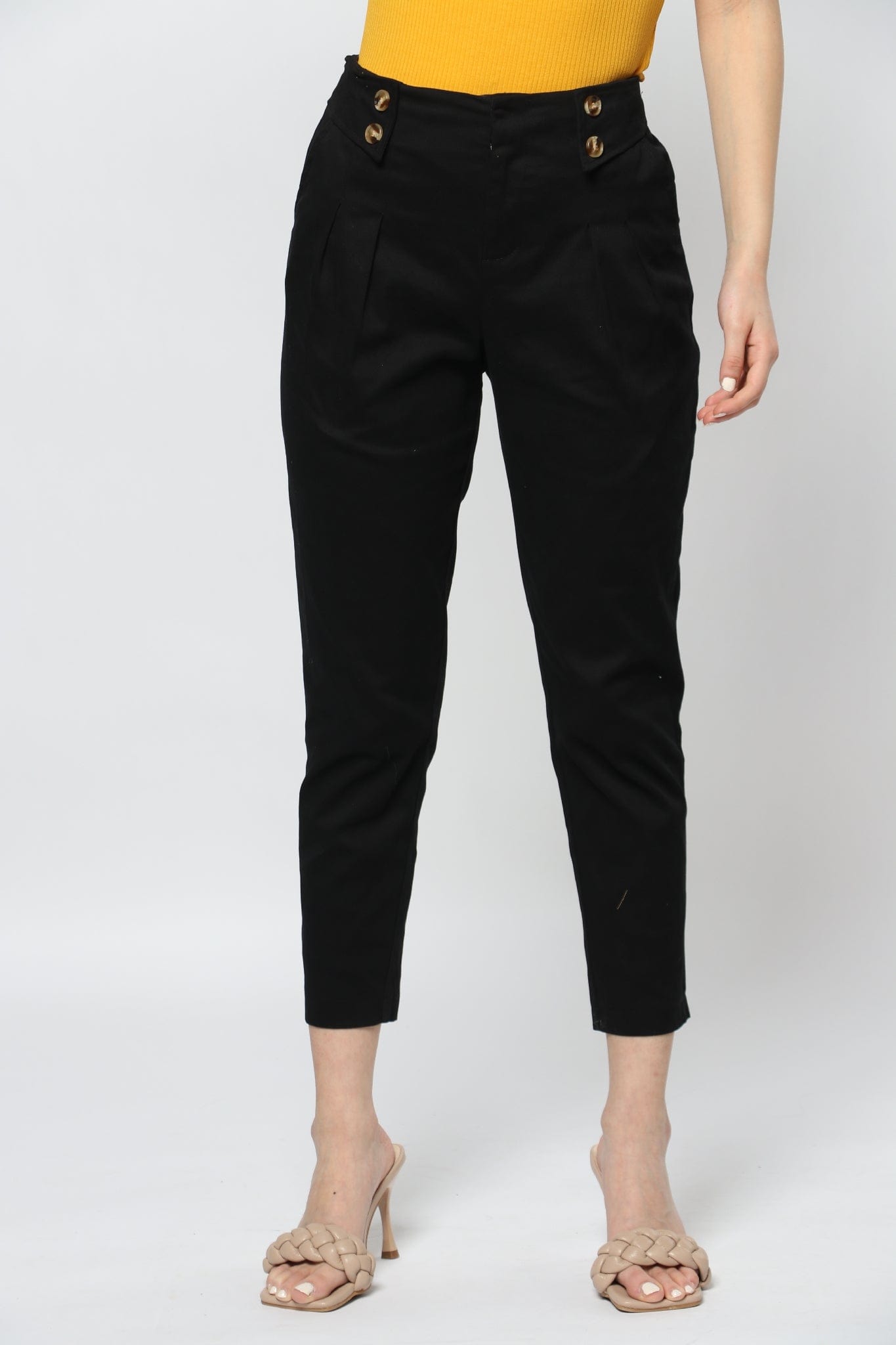 ميكا بنطلون رسمي خصر مرتفع طويل نسائي