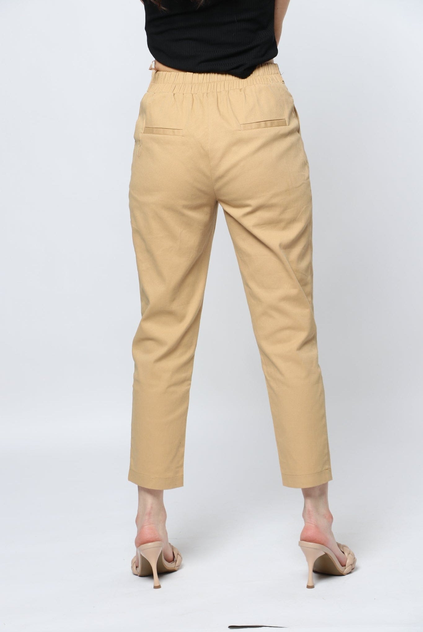 ميكا بنطلون رسمي خصر مرتفع طويل نسائي