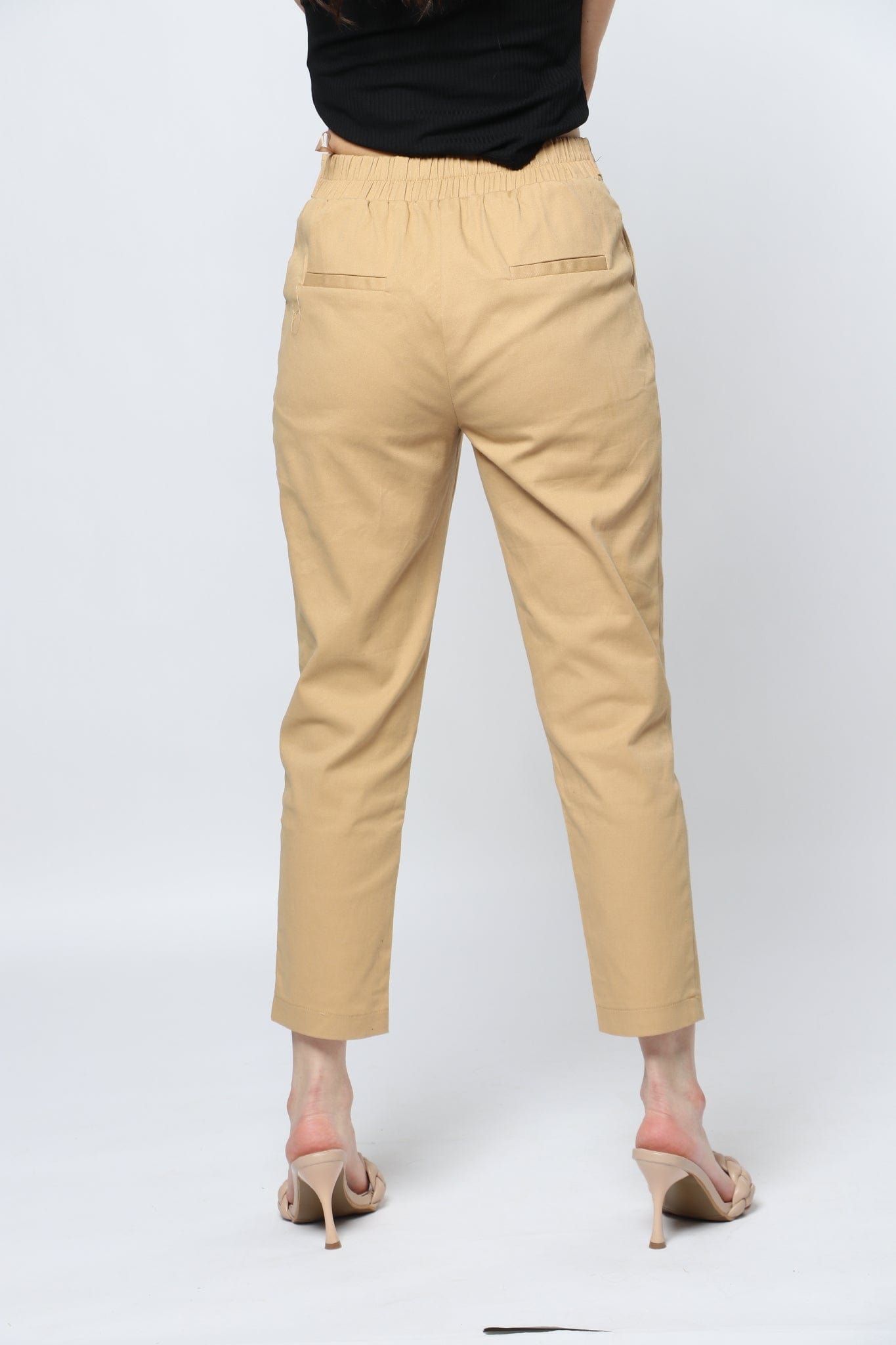 ميكا بنطلون رسمي خصر مرتفع طويل نسائي