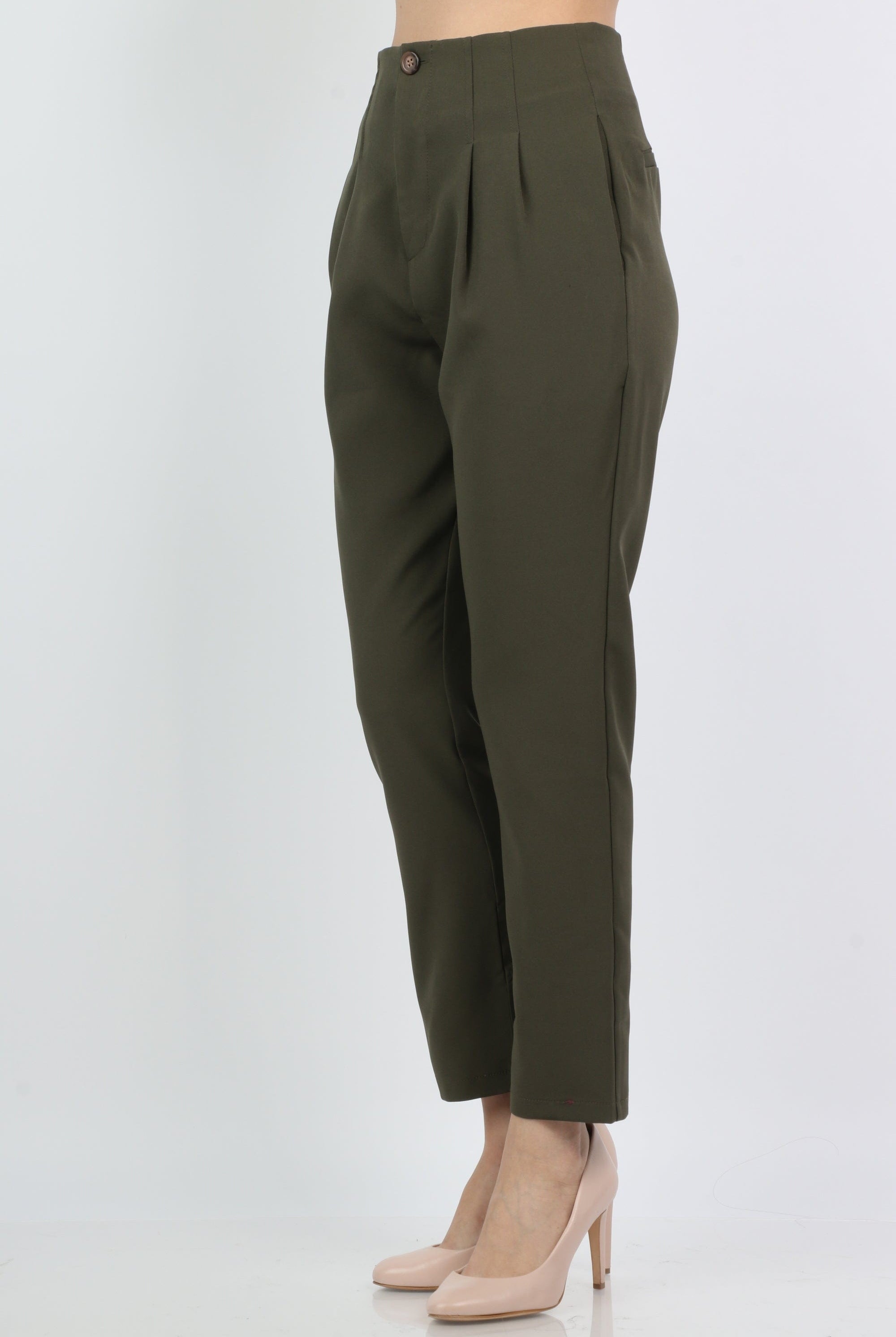 ميكا بنطلون رسمي بخصر مرتفع طويل نسائي