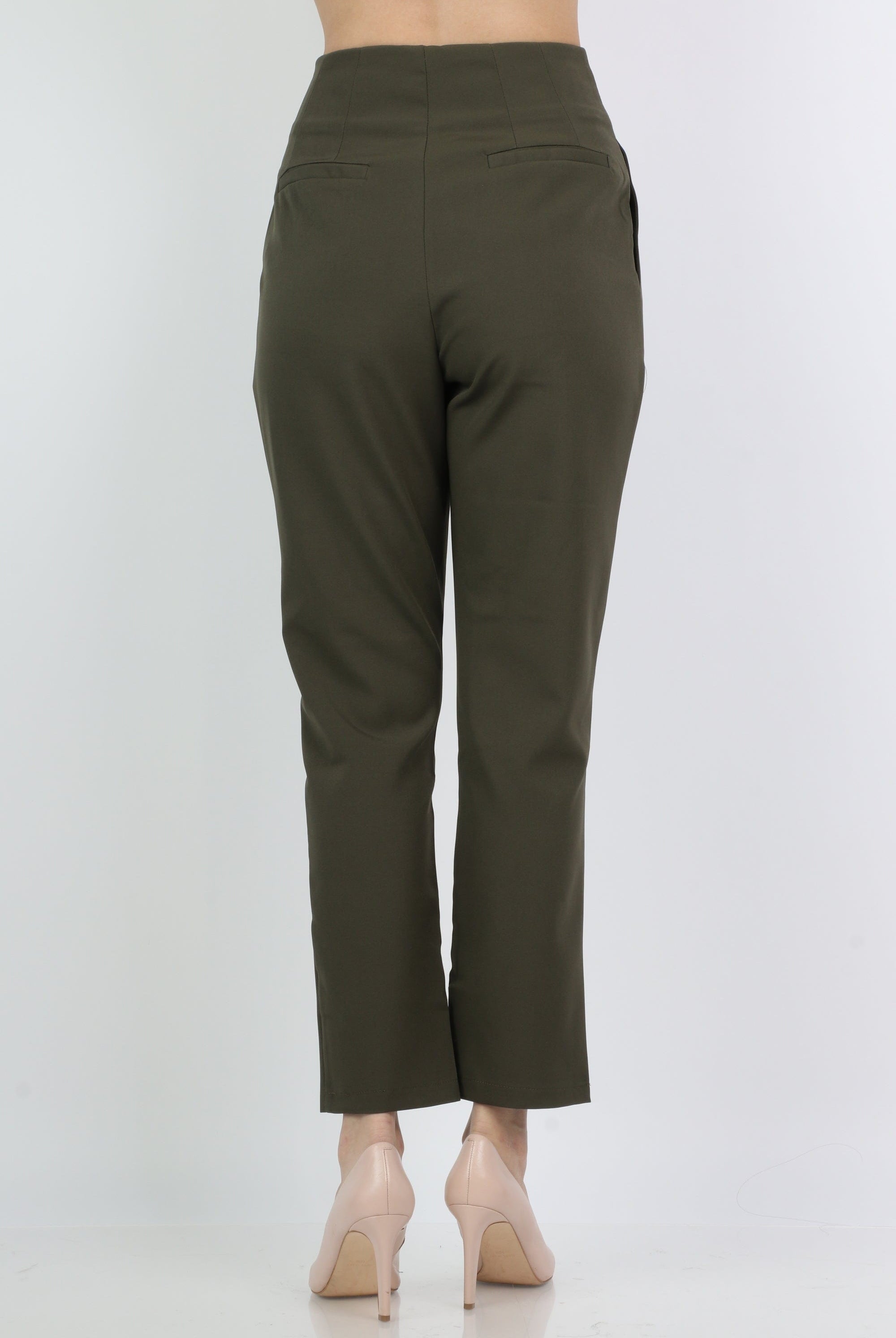 ميكا بنطلون رسمي بخصر مرتفع طويل نسائي