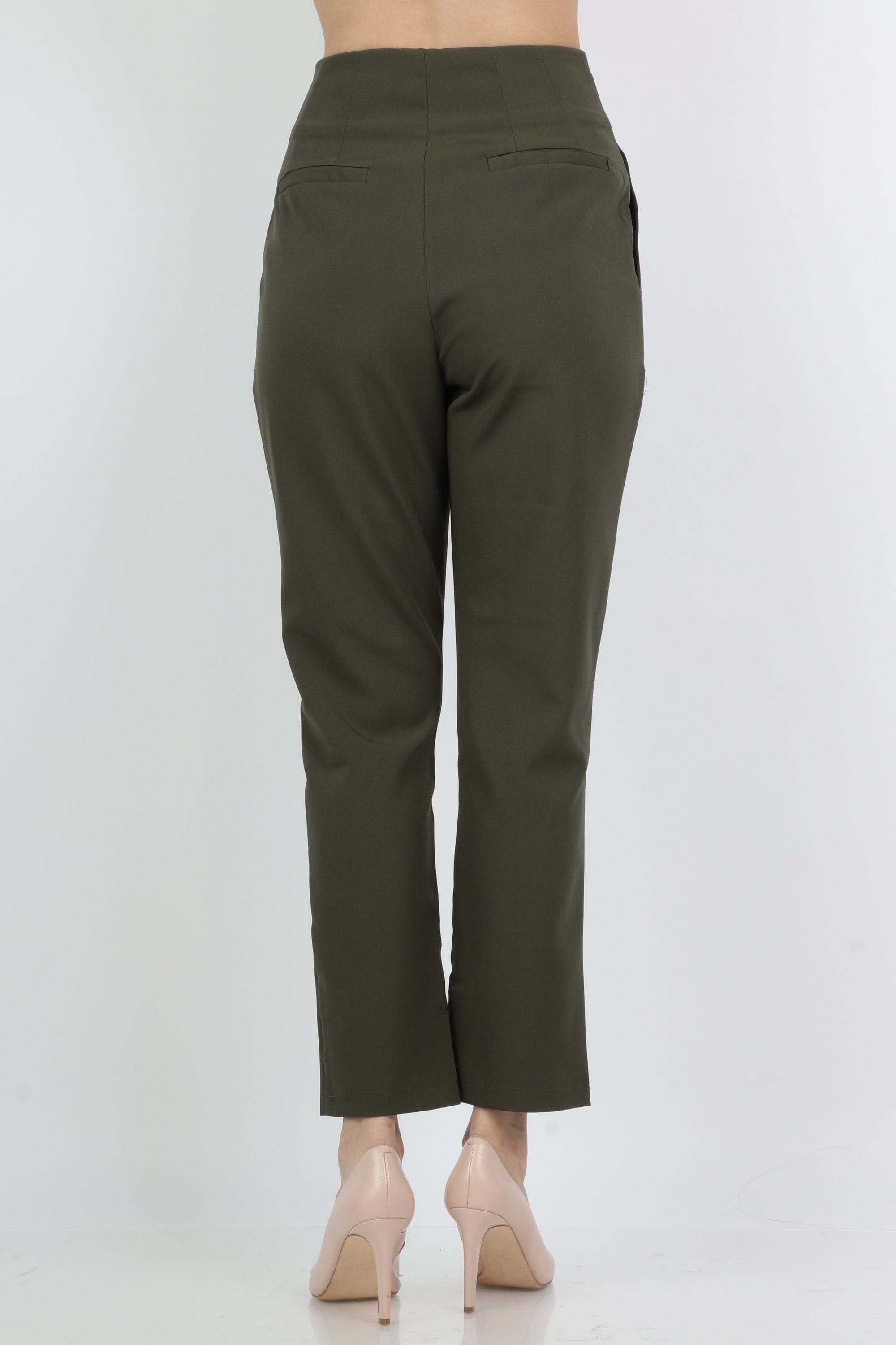 ميكا بنطلون رسمي بخصر مرتفع طويل نسائي