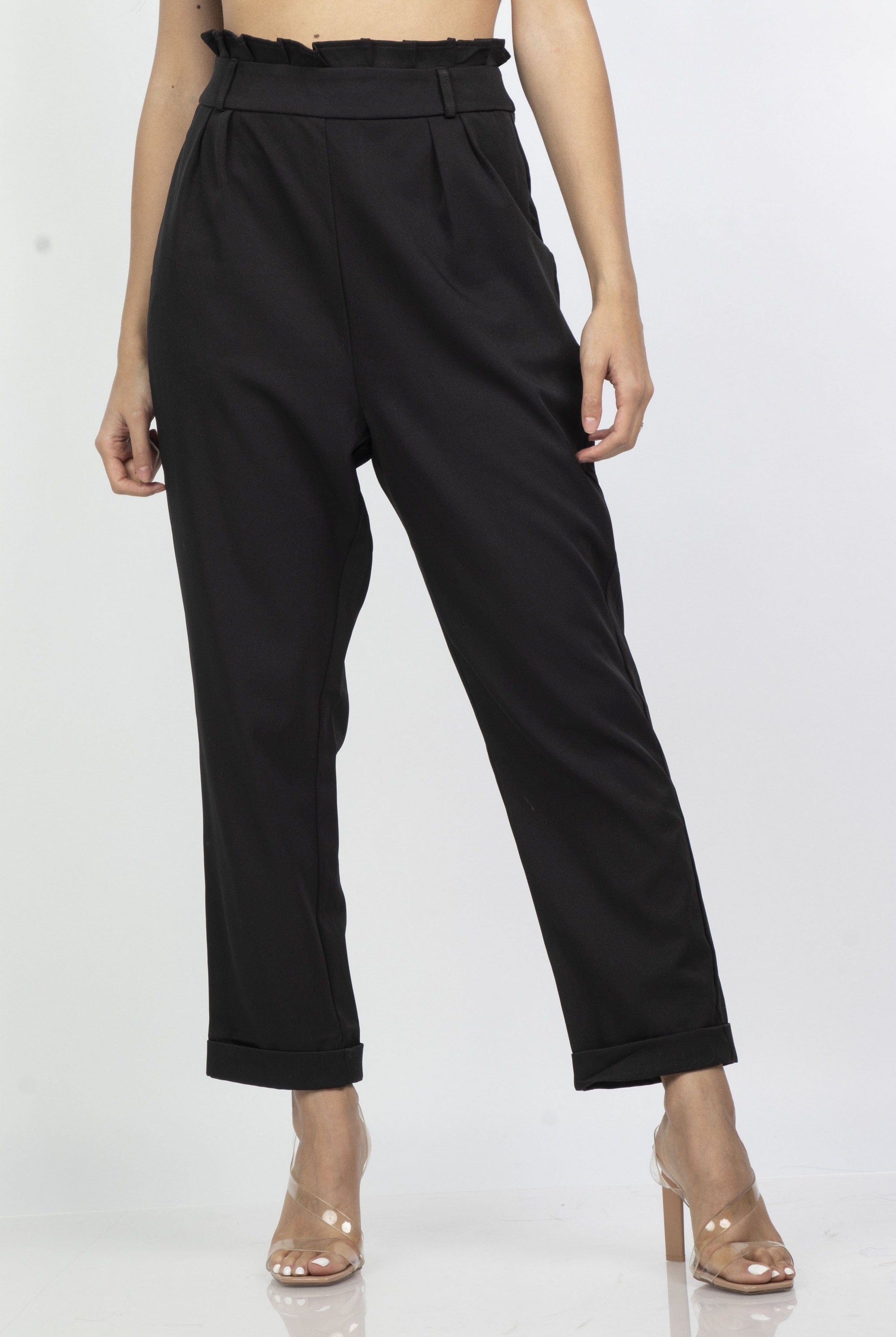 ميكا بنطلون كلاسيك سادة طويل نسائي