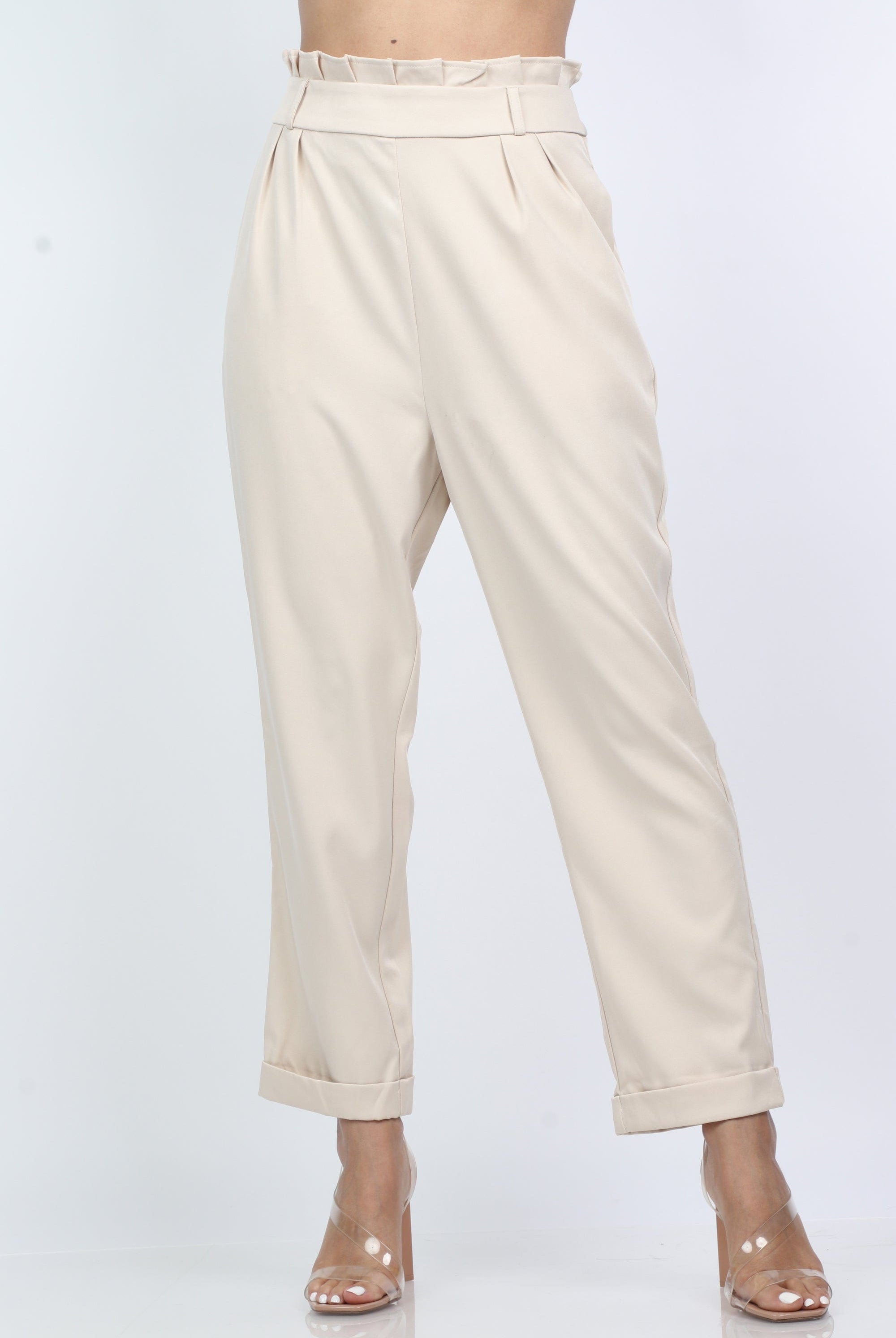 ميكا بنطلون كلاسيك سادة طويل نسائي