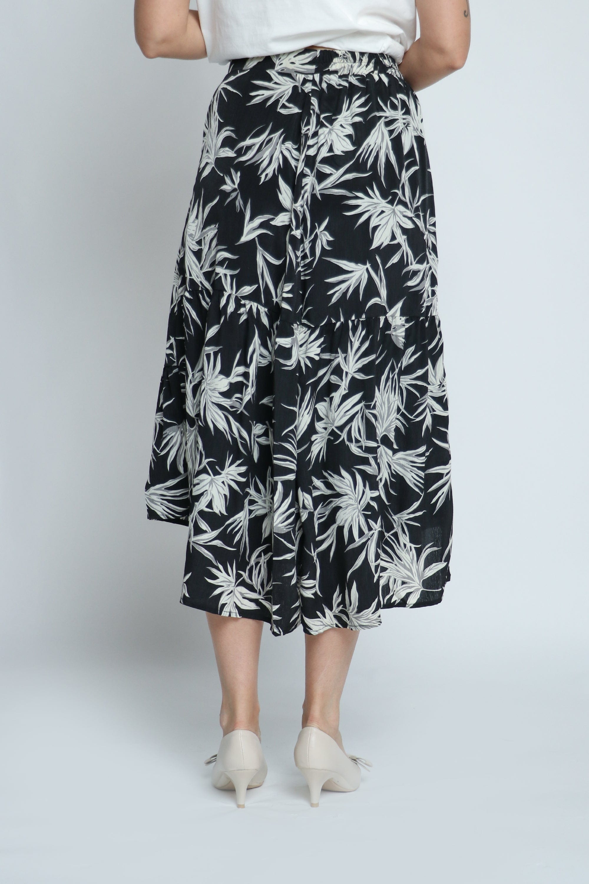 ميكا تنورة ميدي مشجرة طويلة من الجنب