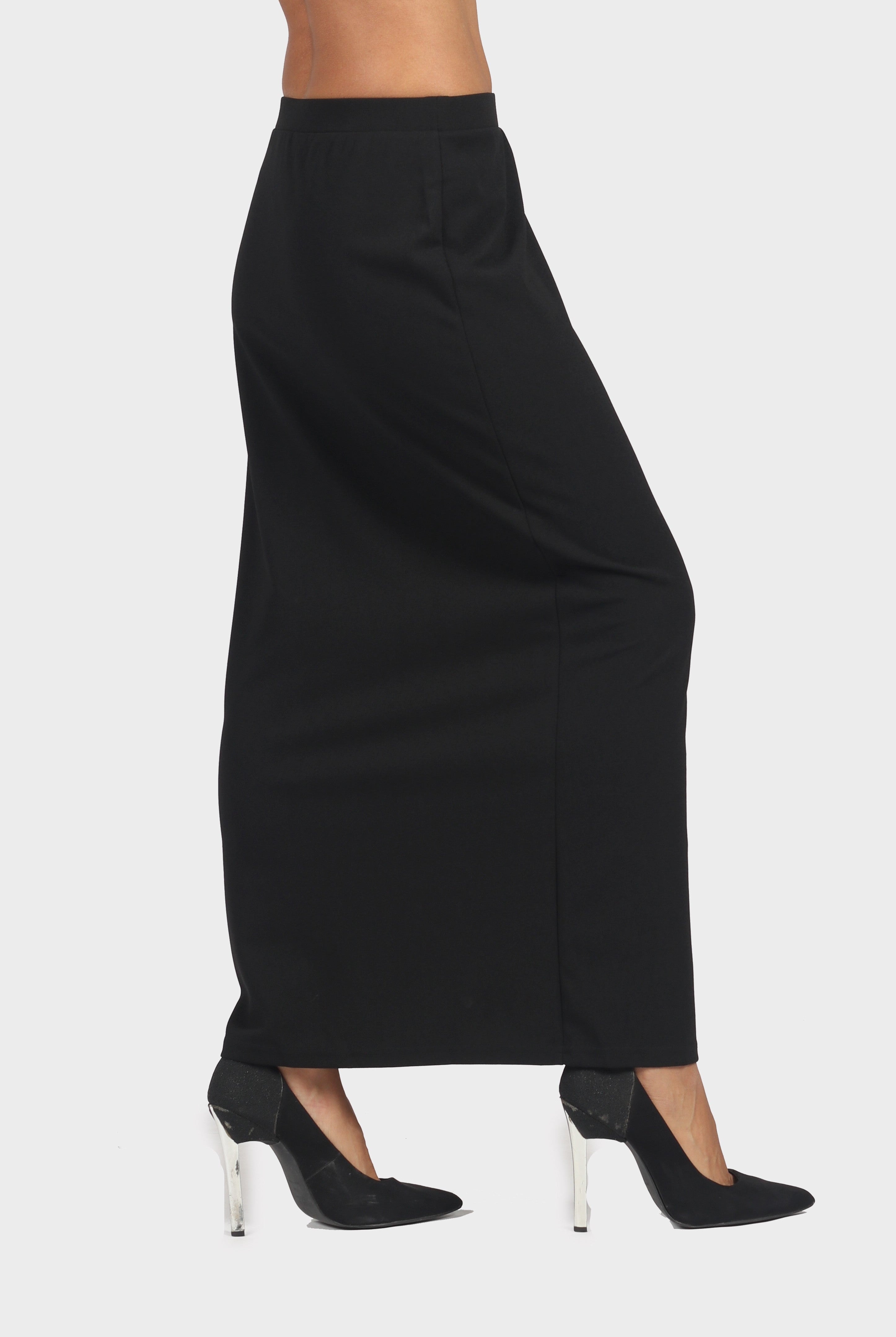 ميكا تنورة طويلة مستقيمة ضيقة على الجسم