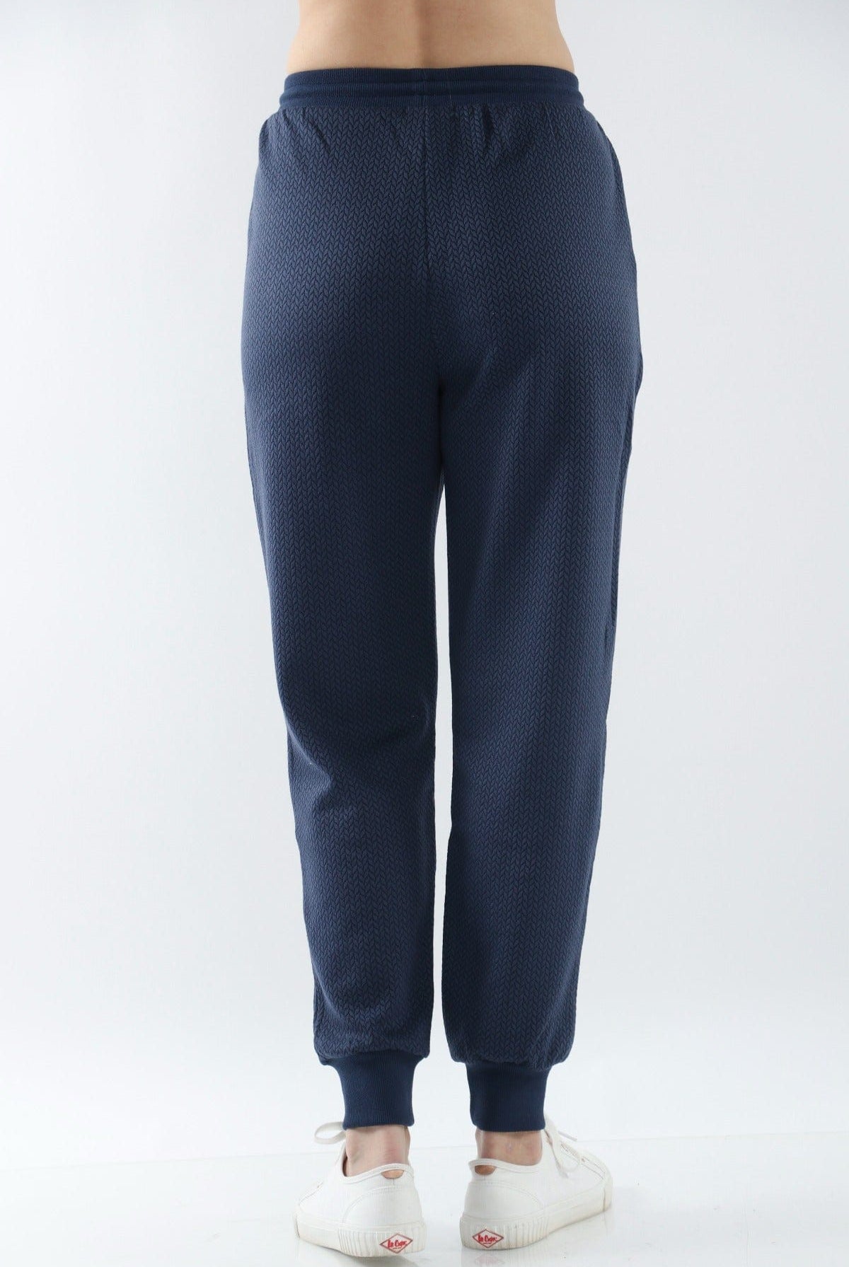 ميكا بنطلون طويل سويت بانتس برباط سادة خصر مرتفع