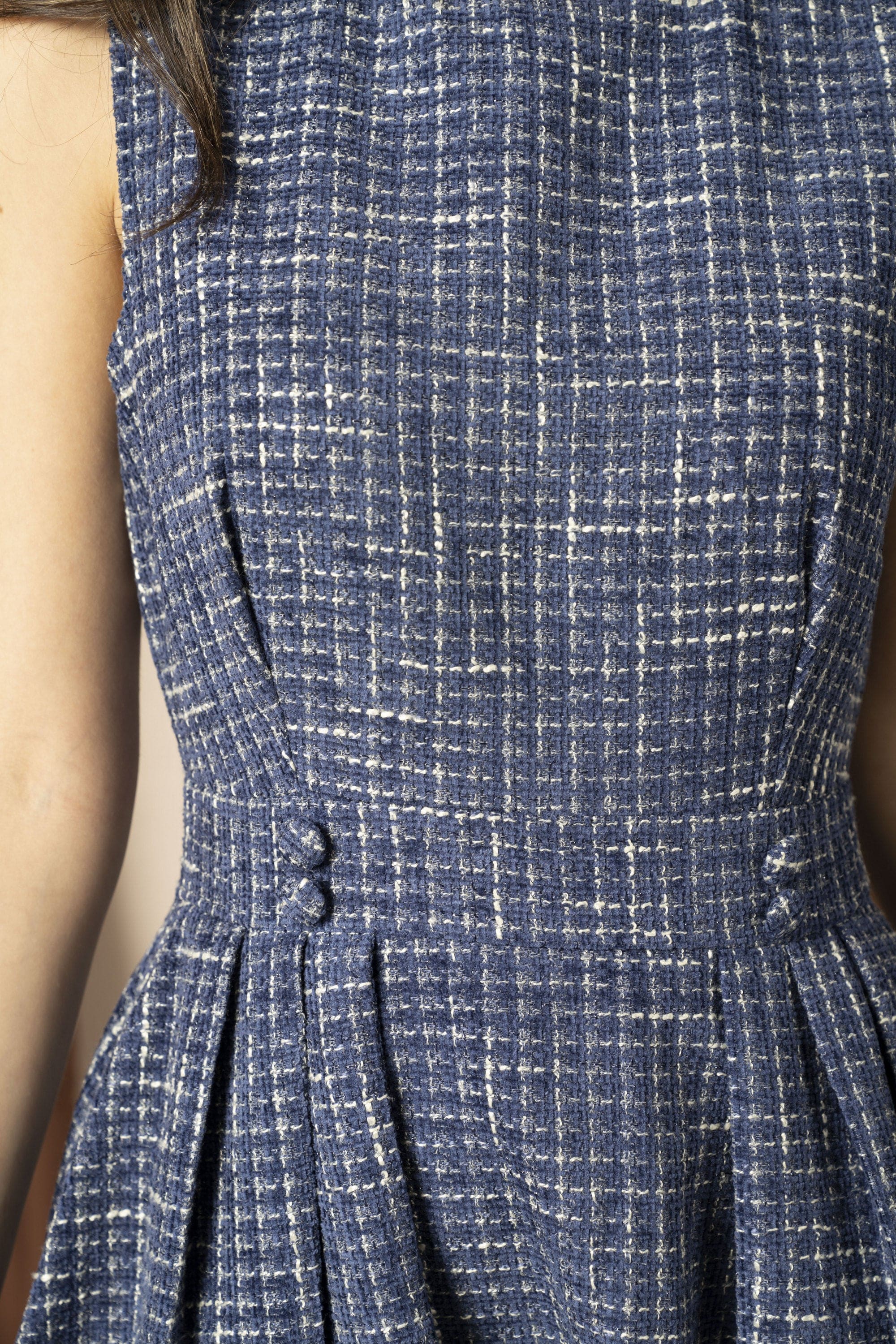 ميكا فستان صوف ميدي نسائي كاروهات