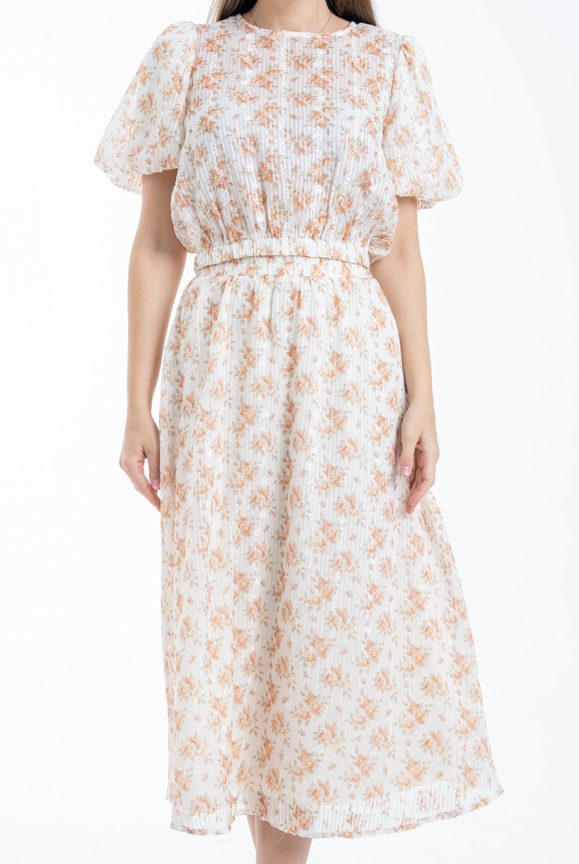 ميكا تنورة ميدي خصر مرتفع واسع نسائي