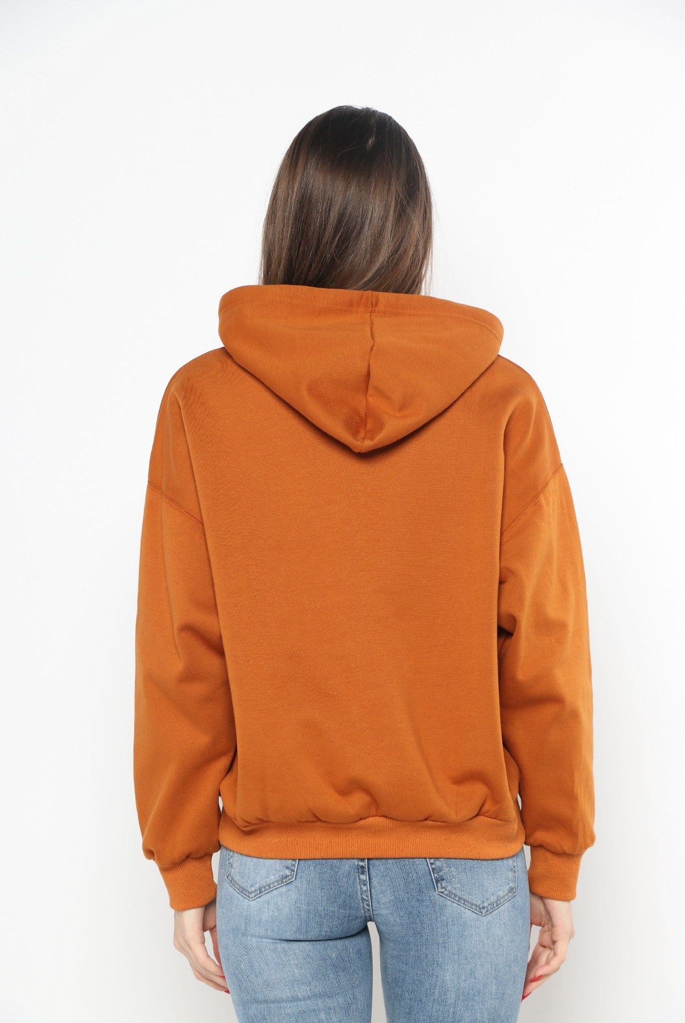 ميكا بلوزة بسحاب من أعلى وجيوب بقبعة ورباط بأكمام طويلة