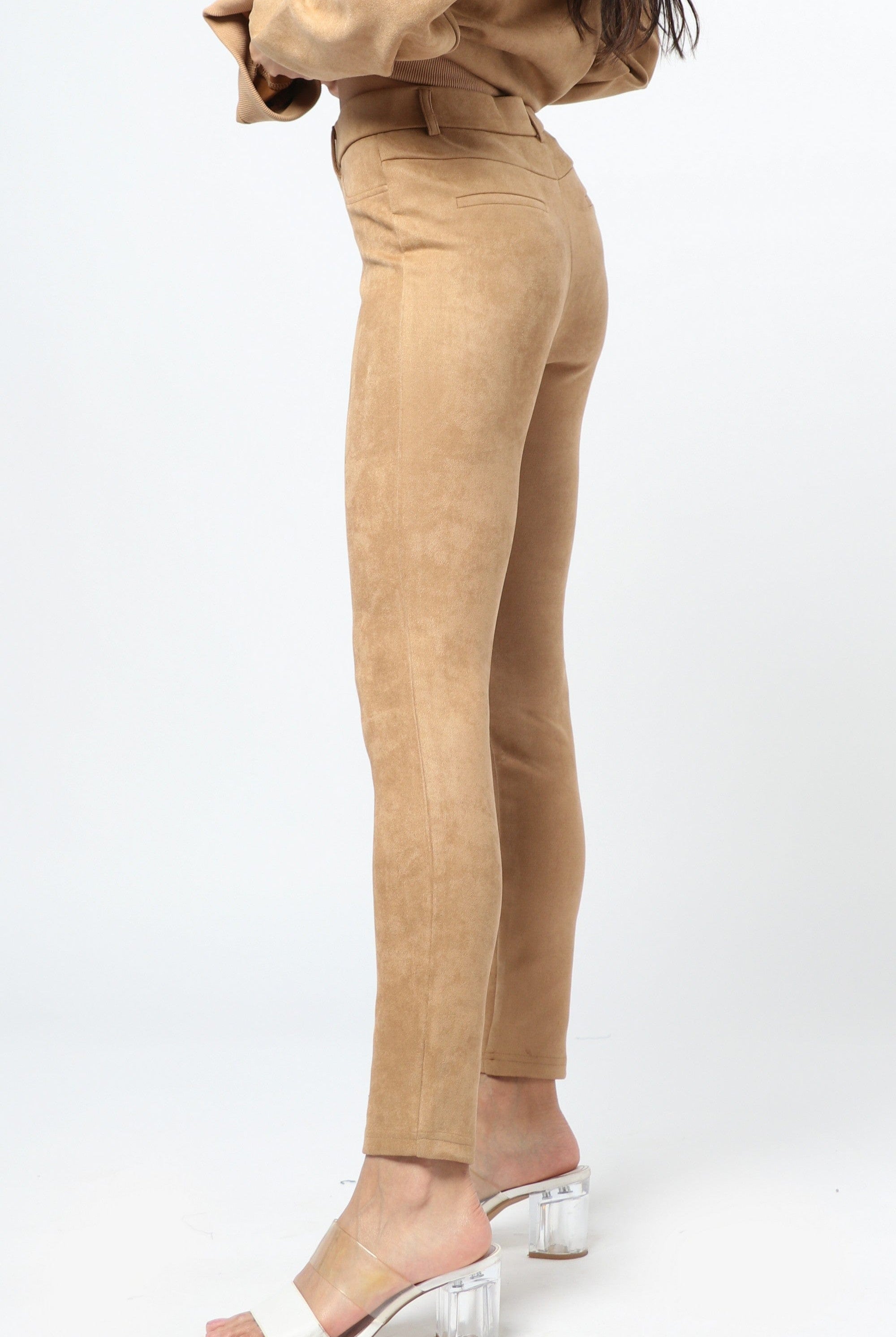 ميكا بنطلون ليقنز بخصر مرتفع نسائي