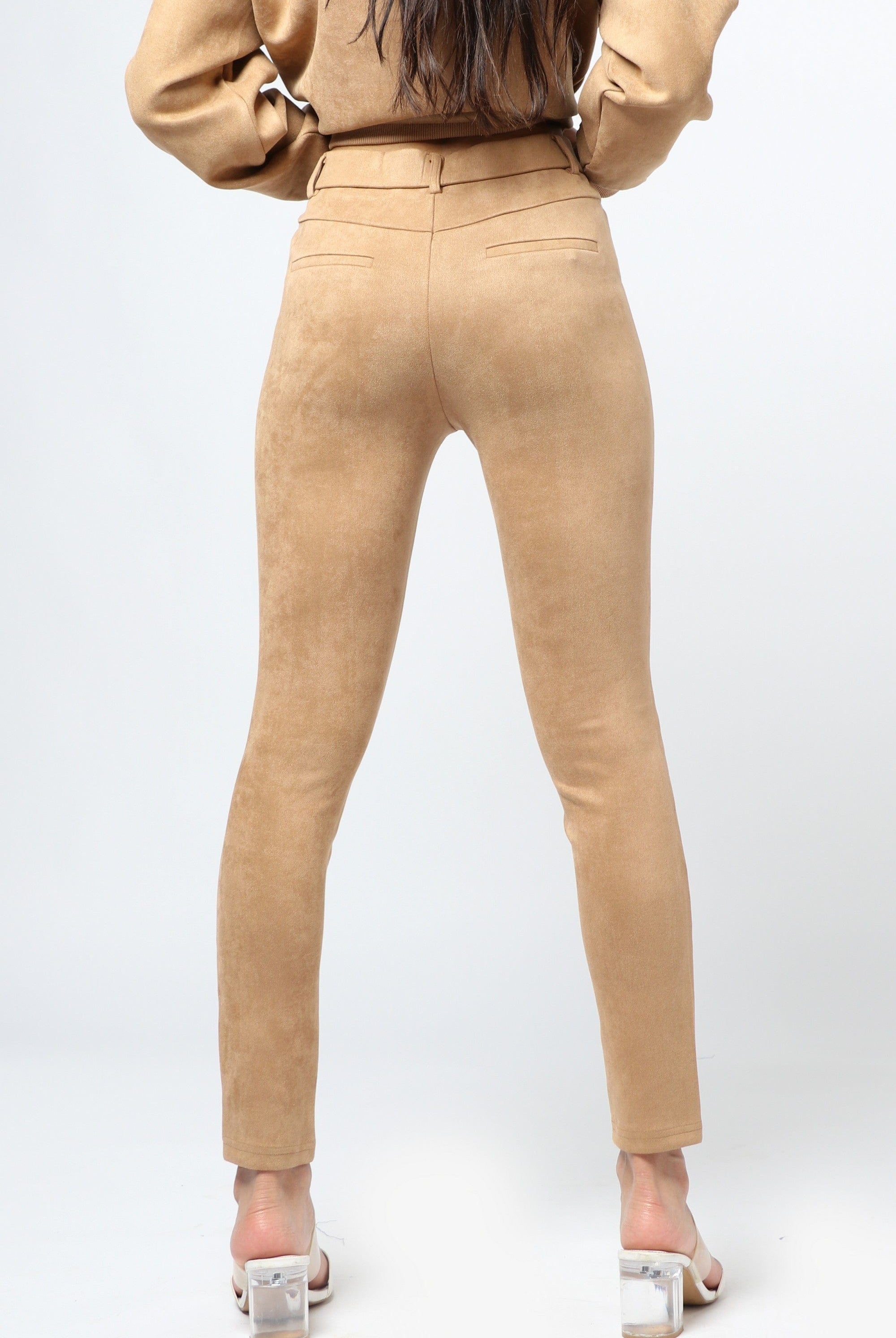 ميكا بنطلون ليقنز بخصر مرتفع نسائي