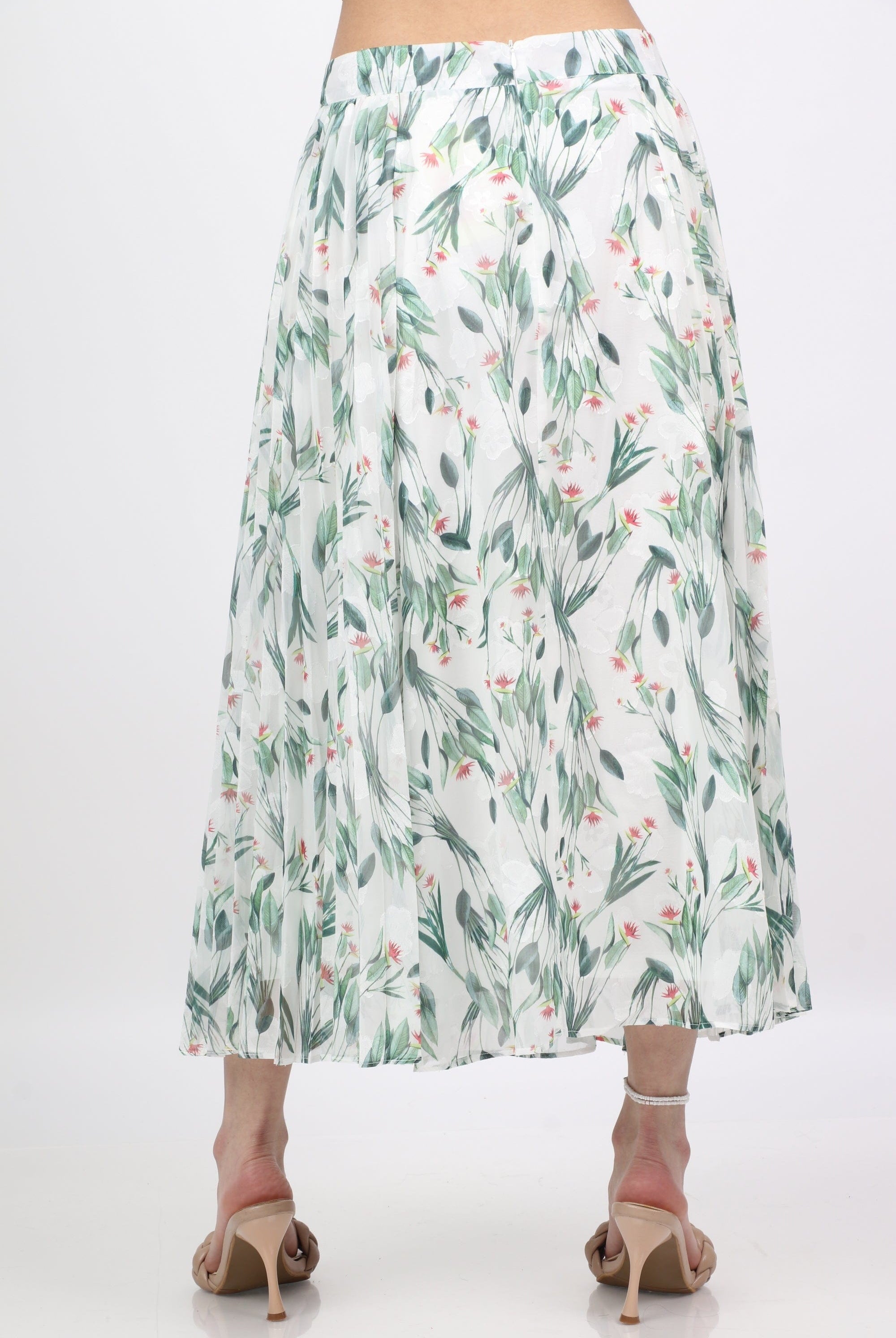 ميكا تنورة ميدي مشجرة بيليسيه من الجانبين