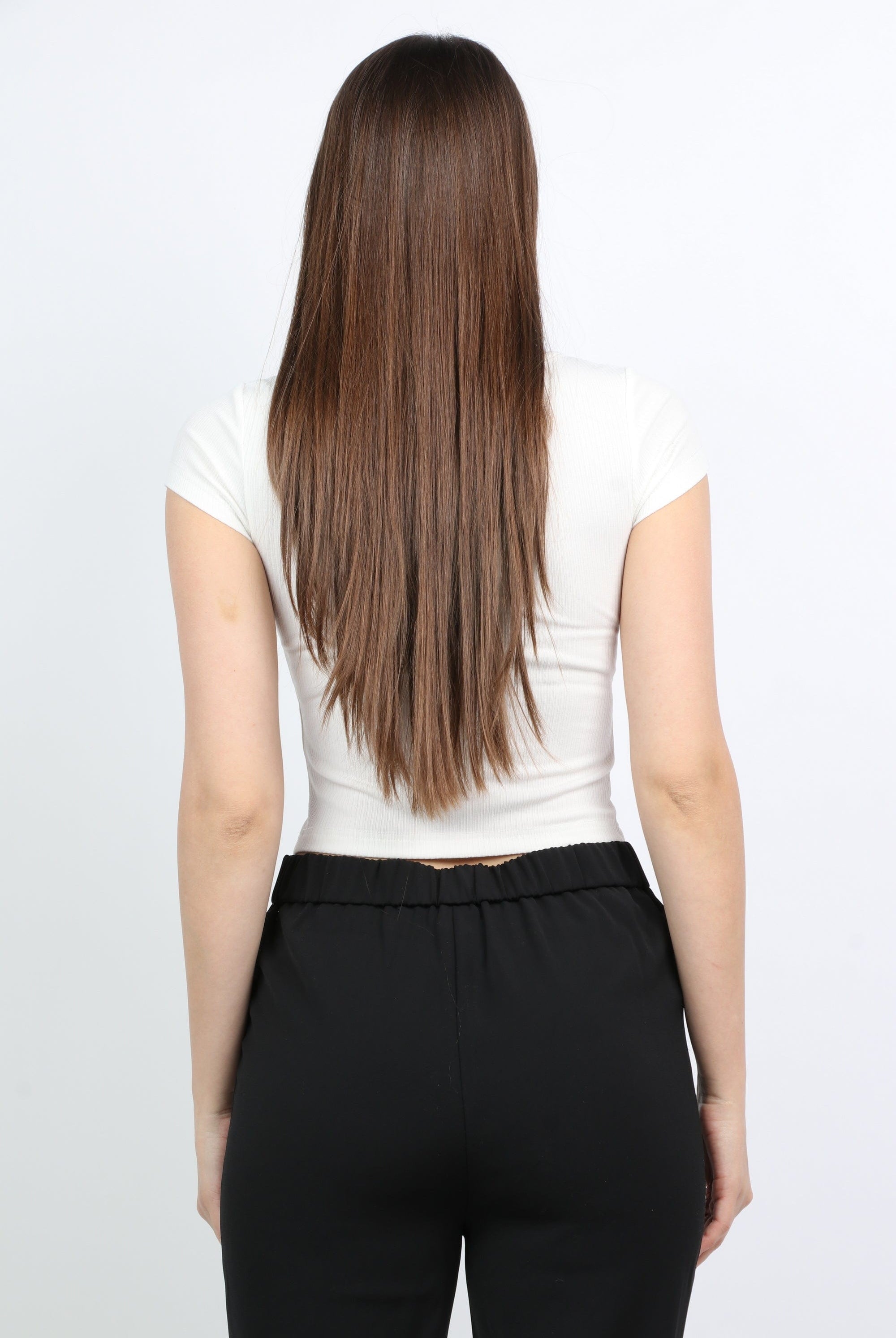 ميكا بلوزة ياقة مريعة بأزرار أمامية كم قصير نسائي