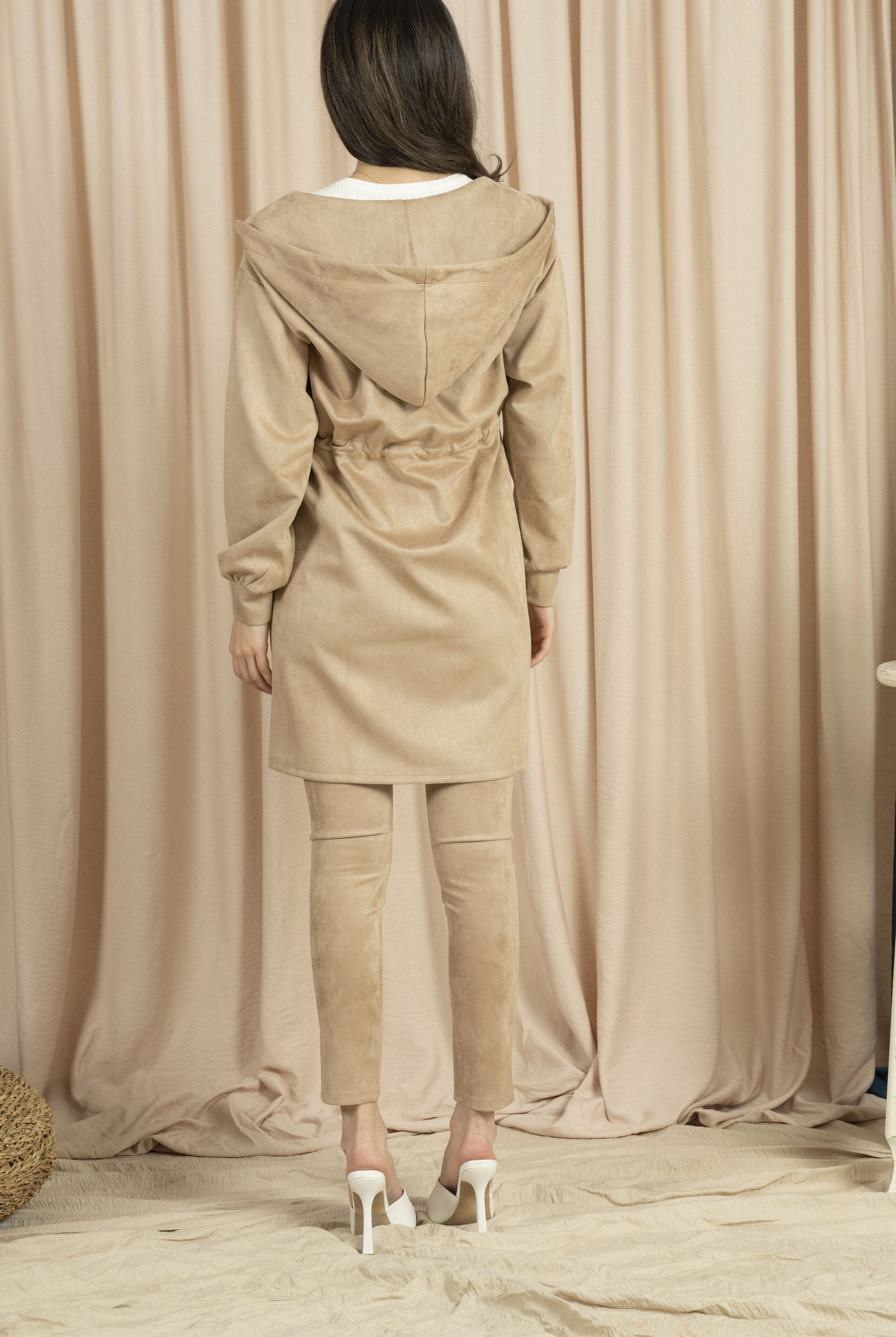 ميكا جاكيت شمواه طويل للنساء