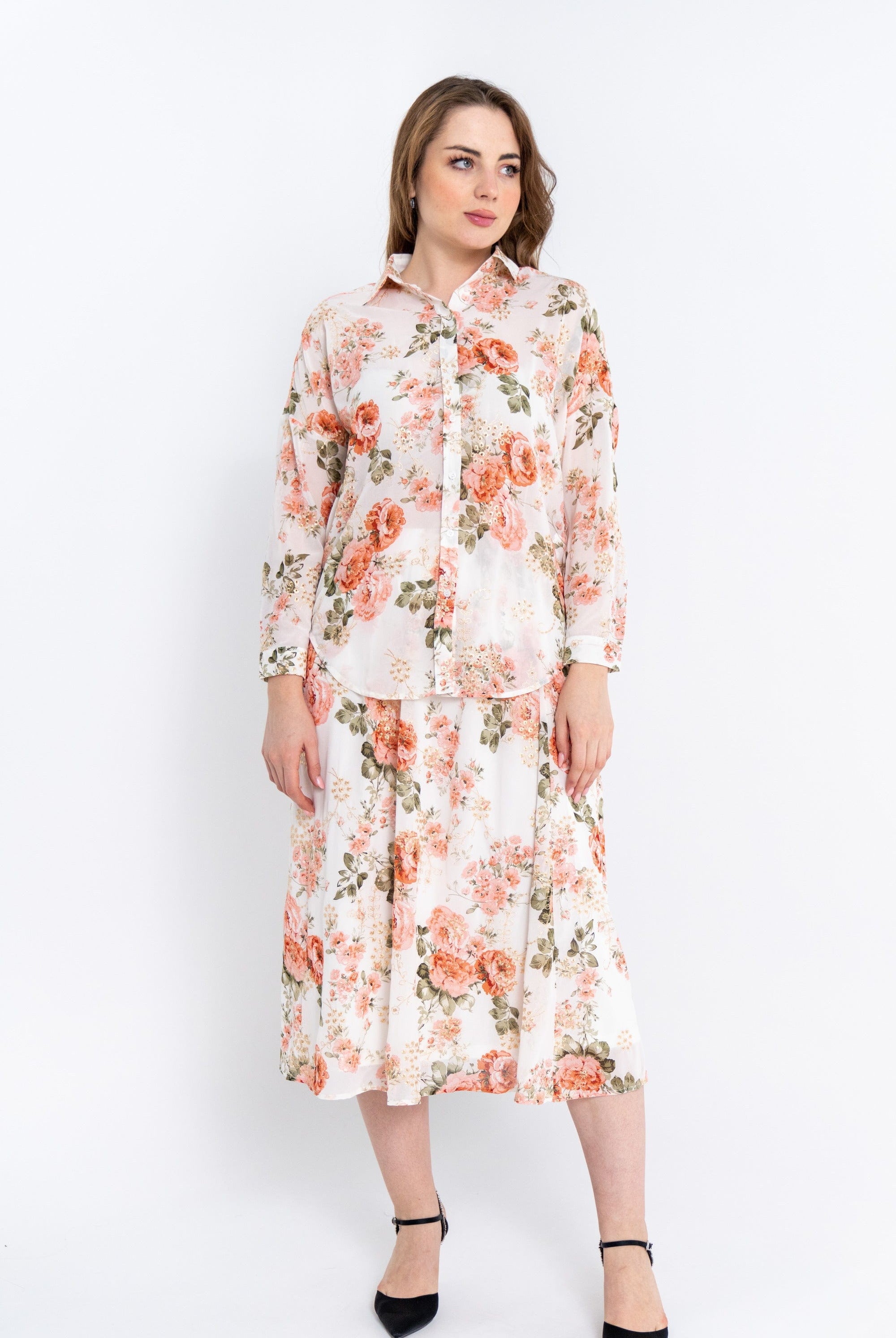 ميكا فستان مورد شفاف مخصر كم طويل نسائي