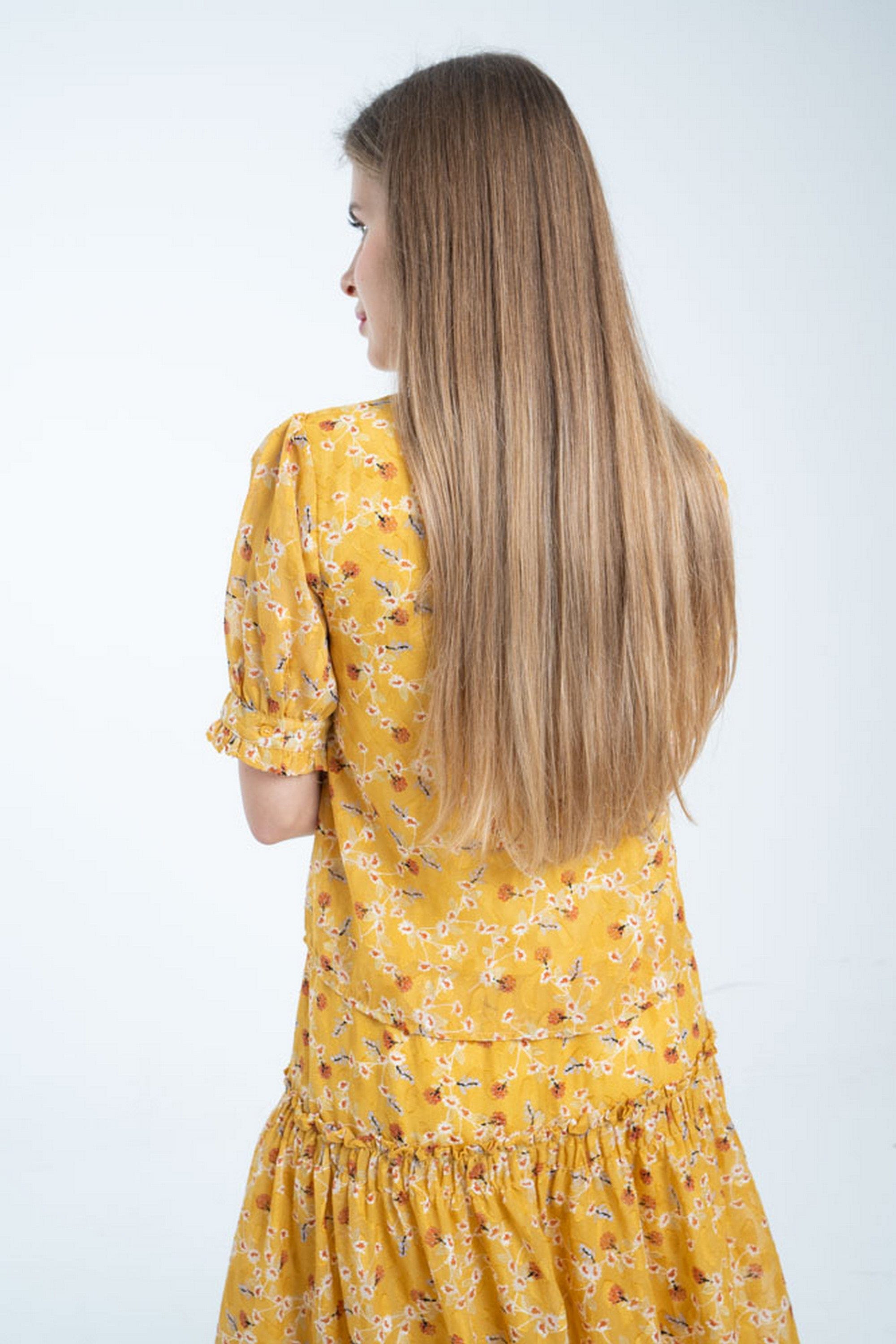 ميكا بلوزة مشجرة سادة مزينة بكرانيش