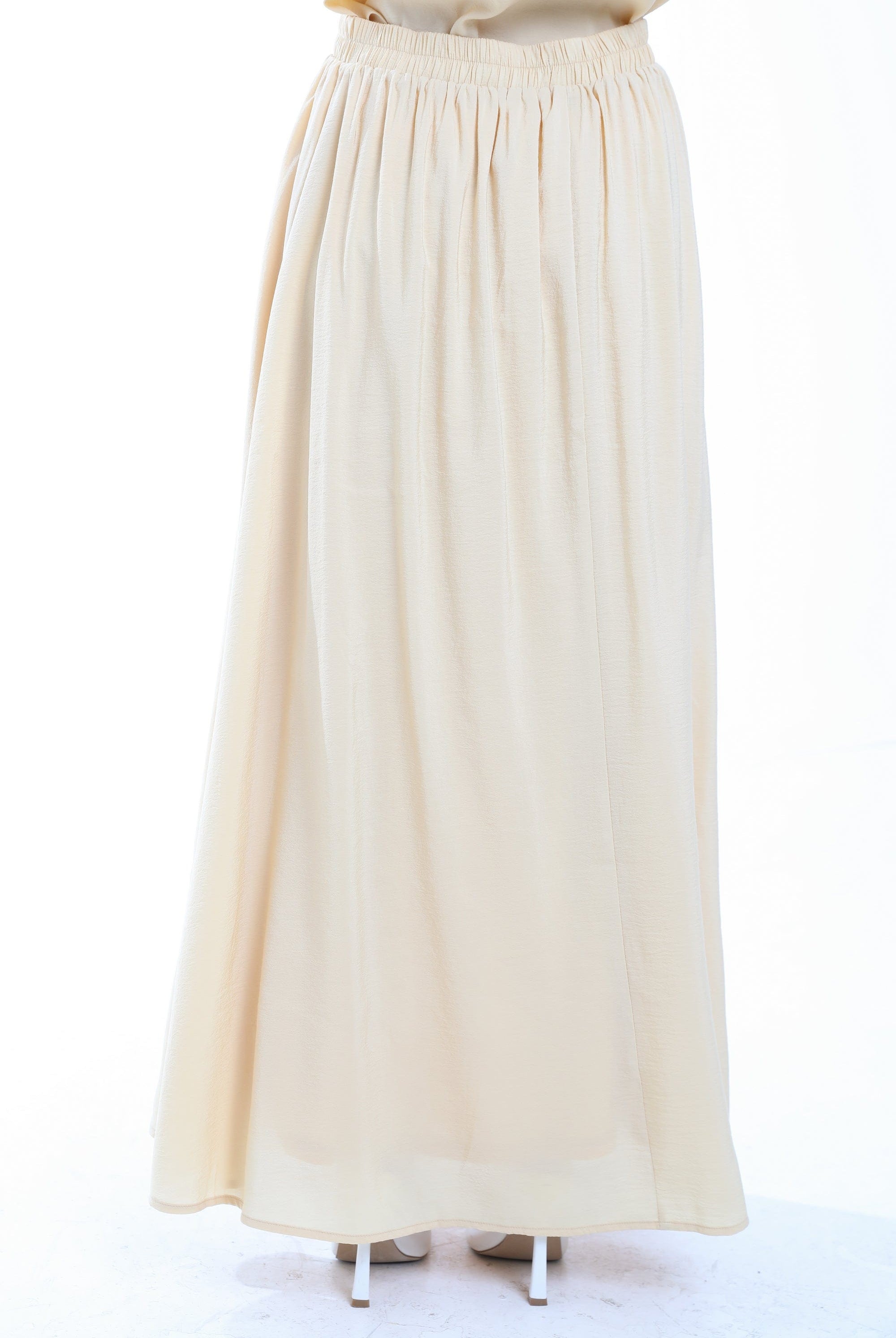 ميكا تنورة ميدي سادة كلوش واسع نسائي