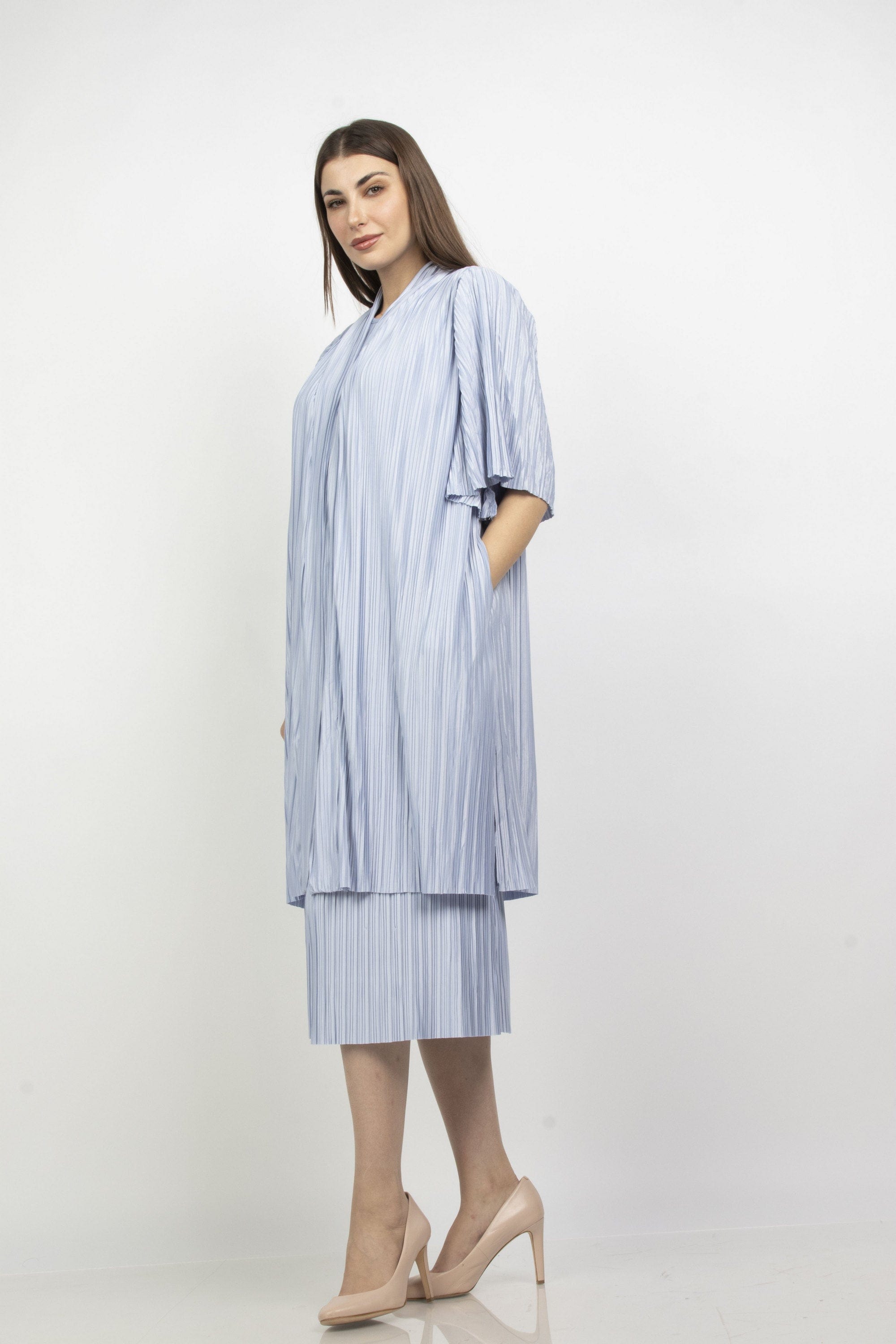 ميكا كارديجان بليسيه نص كم واسع طويل نسائي