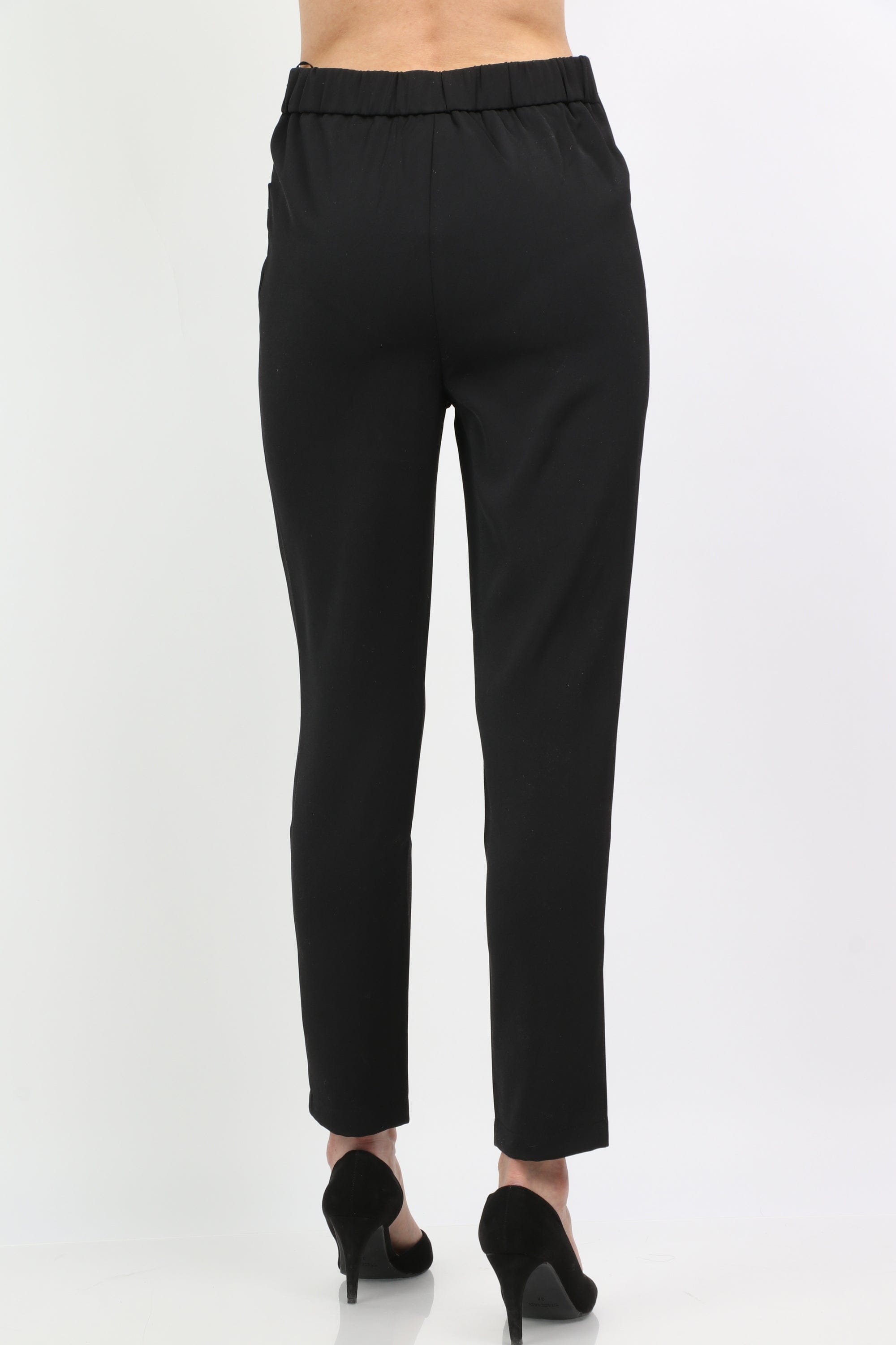 ميكا بنطلون رسمي هاي ويست بزراير على الخصر وسحاب طويل نسائي