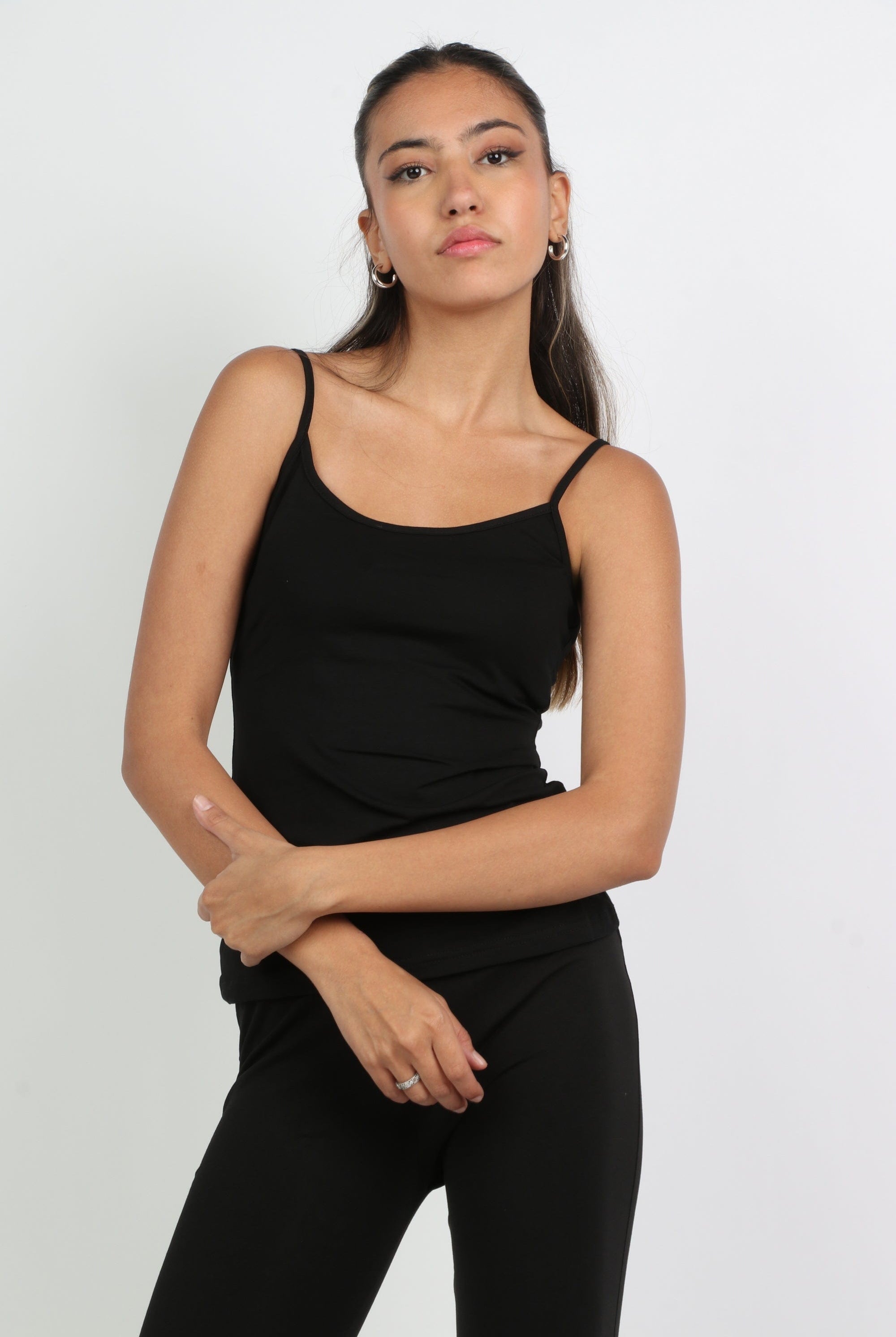 ميكا توب حمالات سادة نسائي