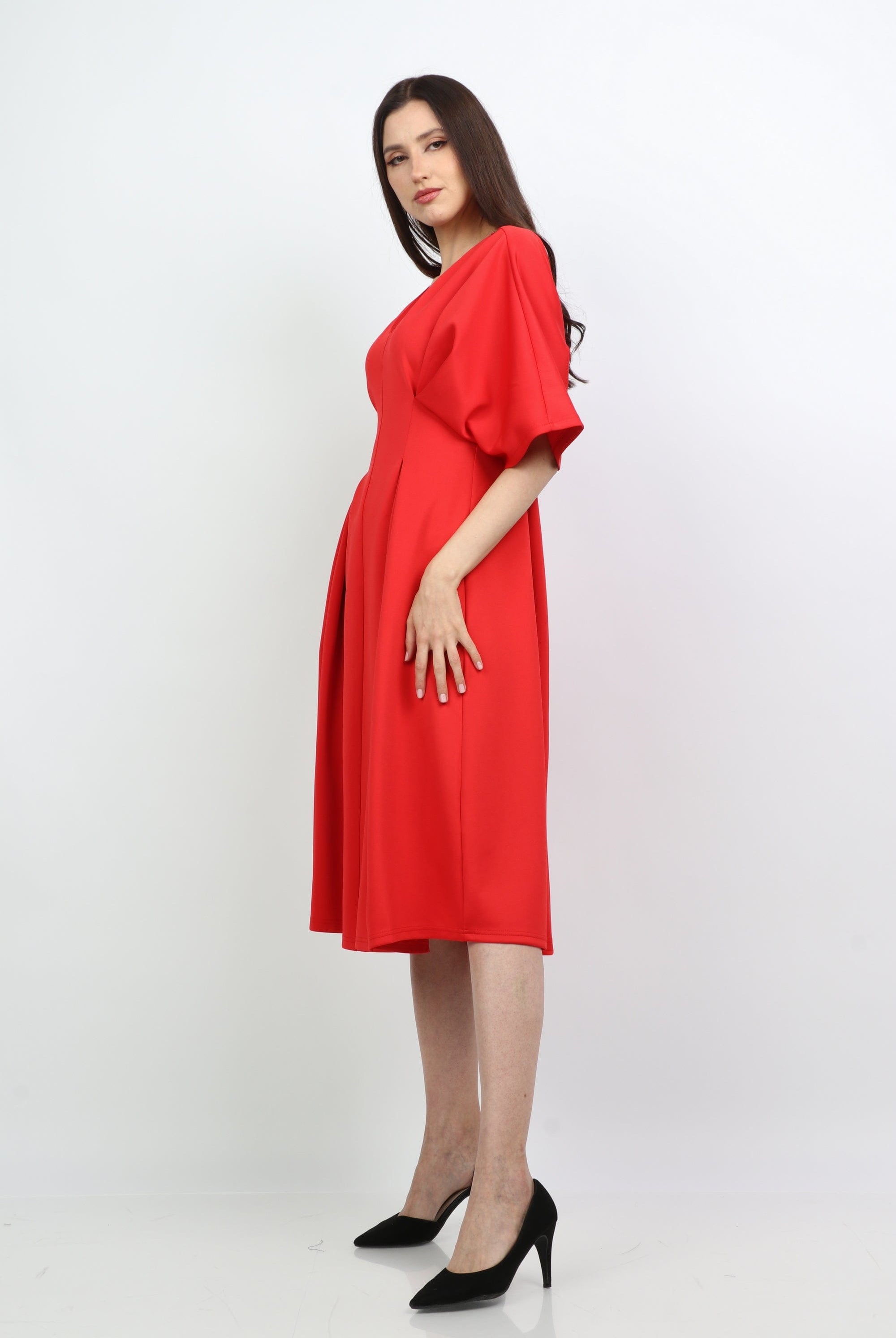 ميكا فستان ميدي ستان كم واسع قصير