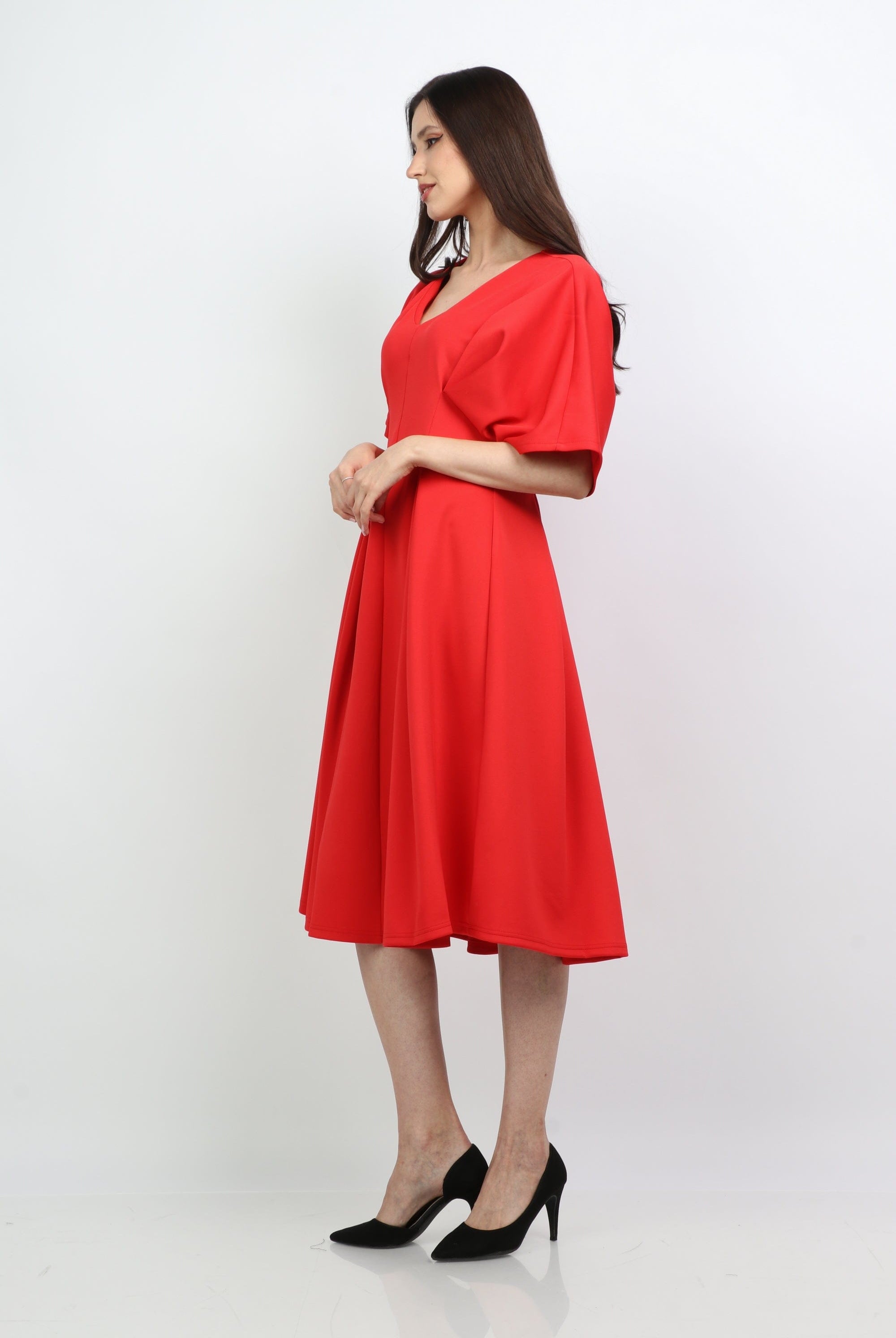 ميكا فستان ميدي ستان كم واسع قصير