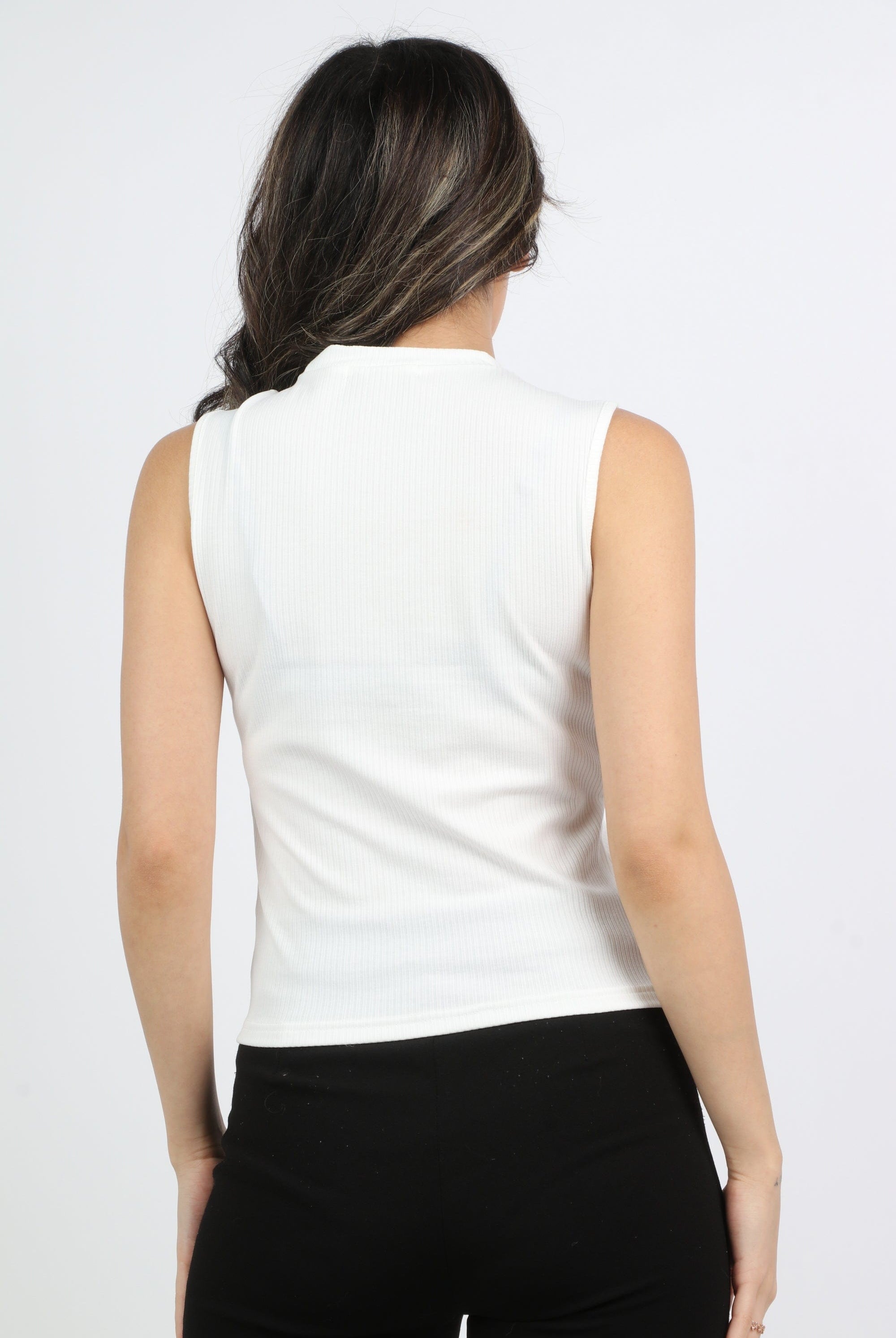 ميكا بلوزة كت برقبة دائرية وفتحى على الكتف نسائي