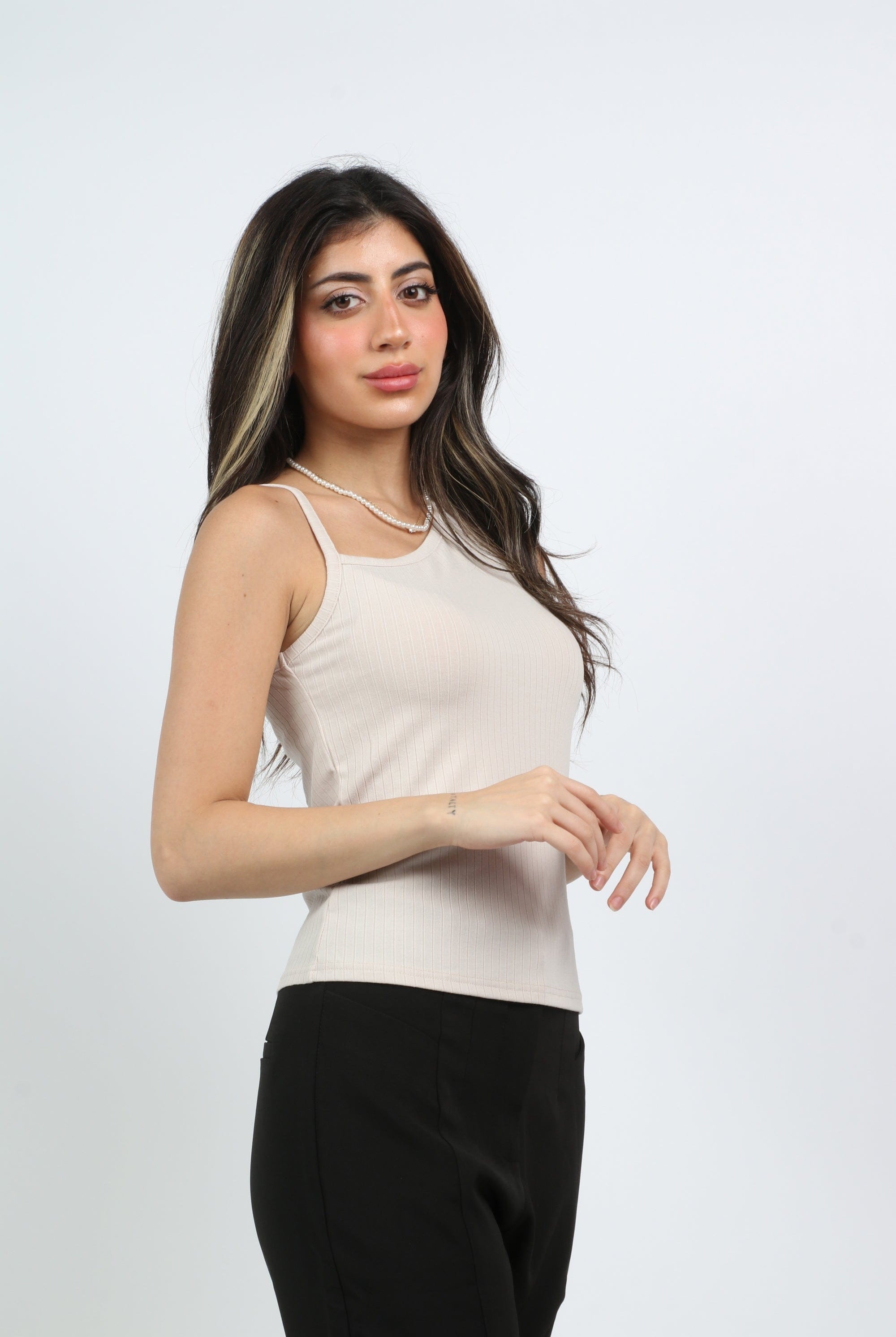 ميكا بلوزة حمالة رفيعة وعريضة نسائي