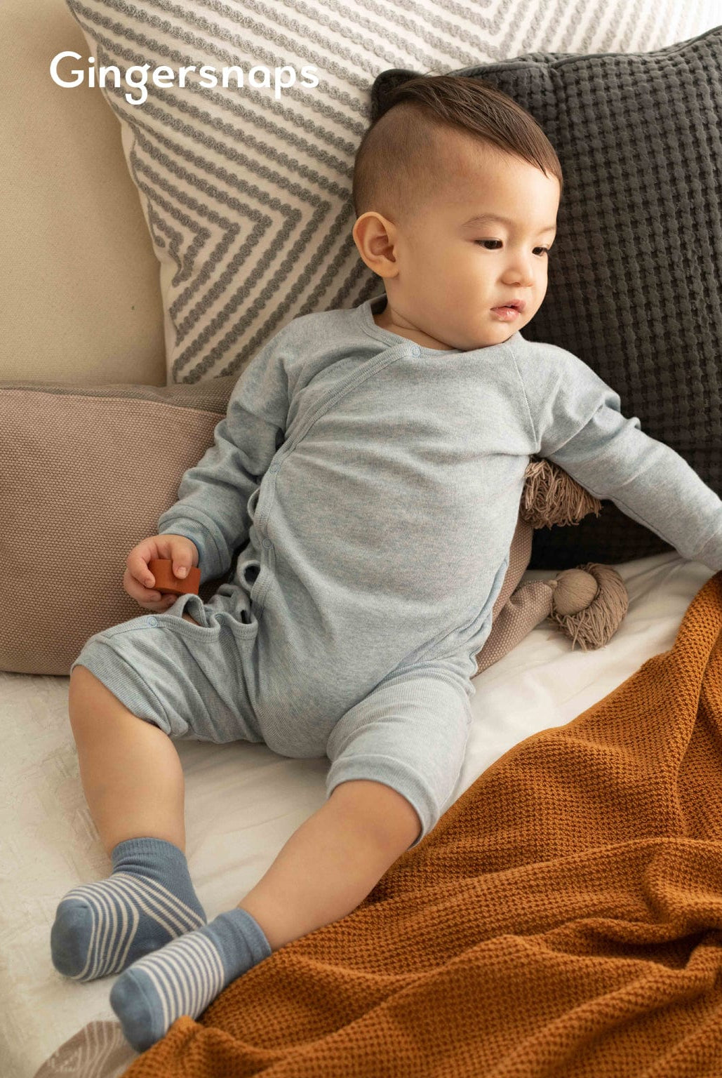 جينجرسنابس جمبسوت سادة أولادي رضع أزرق