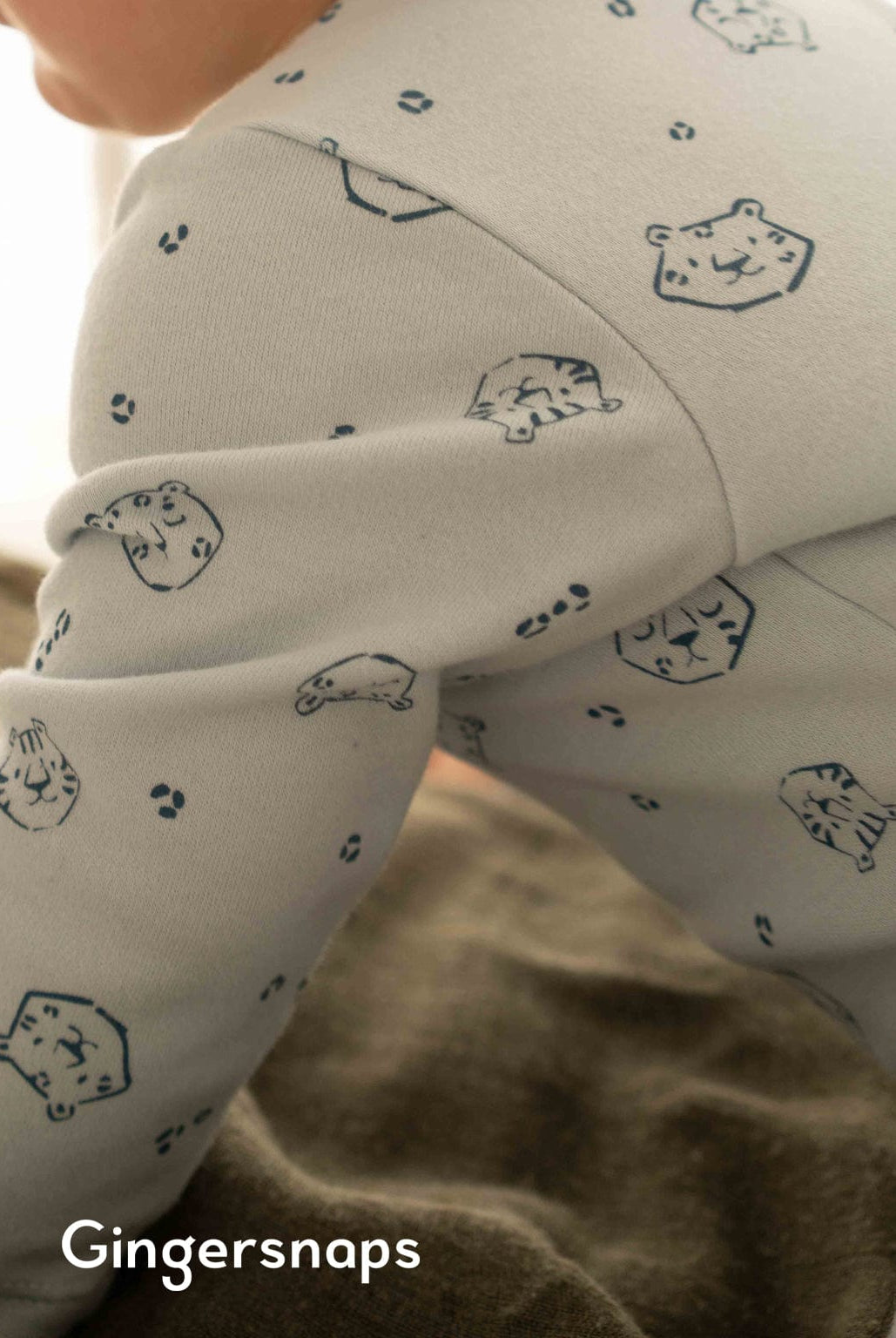 جينجرسنابس جمبسوت رضع منقوش أولادي أزرق