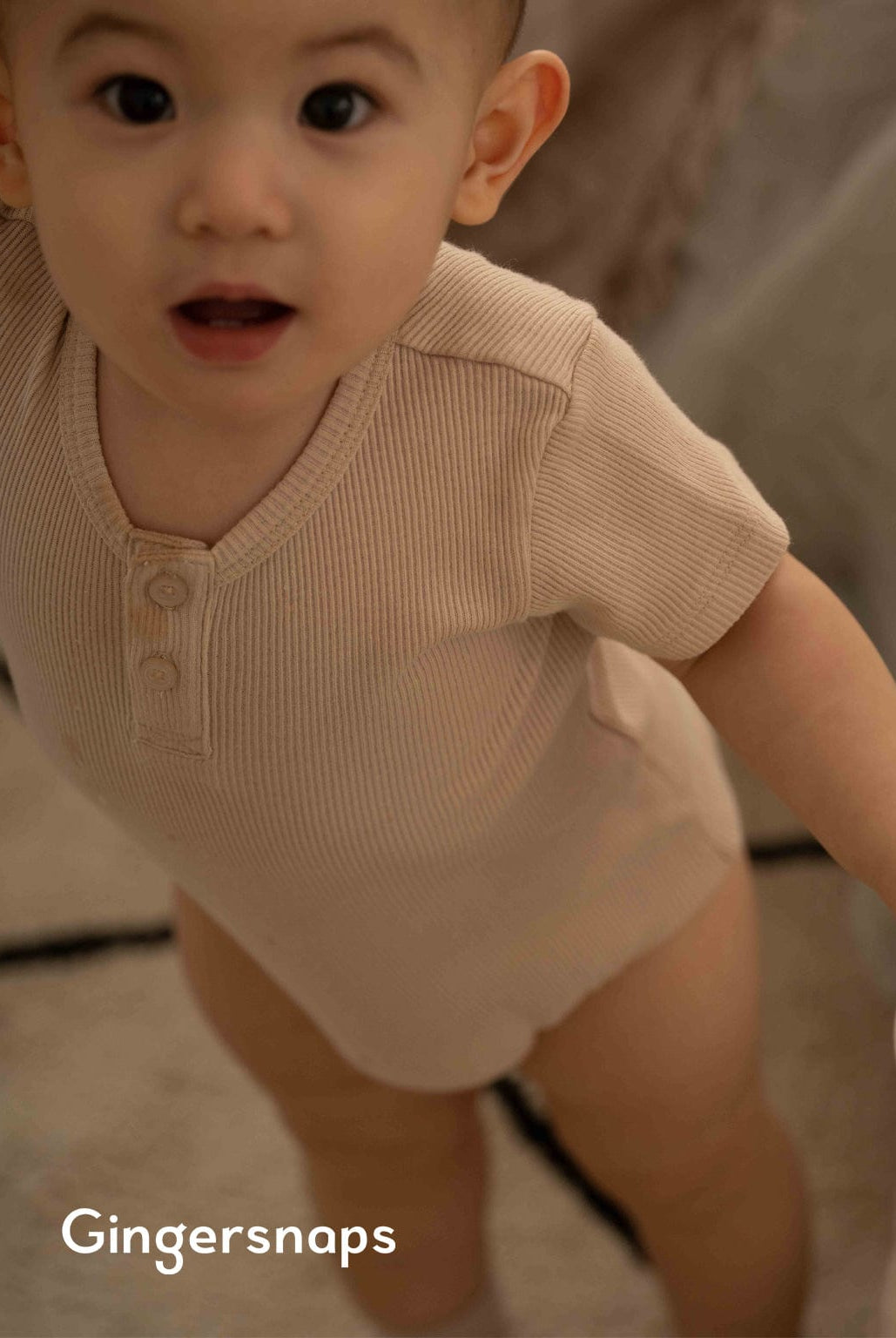 جينجرسنابس طقم سالوبيت نص كم سادة مضلعة مواليد 3 قطع أولادي للرضع متعدد الألوان