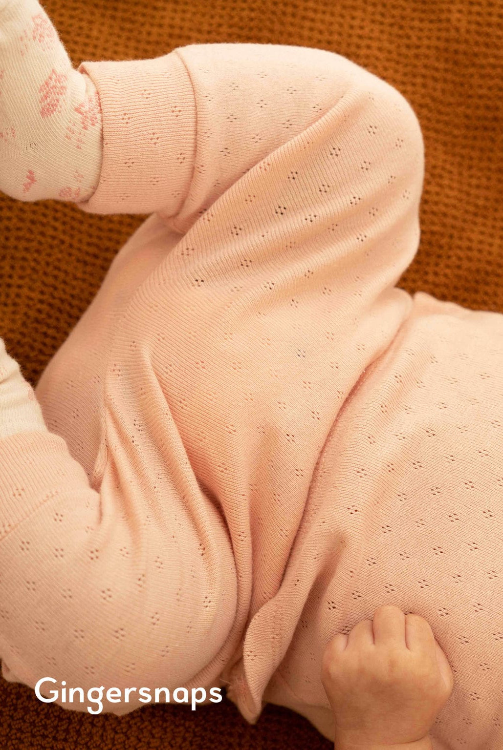 جينجرسنابس طقم بلوزة نص كم وبنطلون سادة أطفال مواليد أحمر بنفسجي