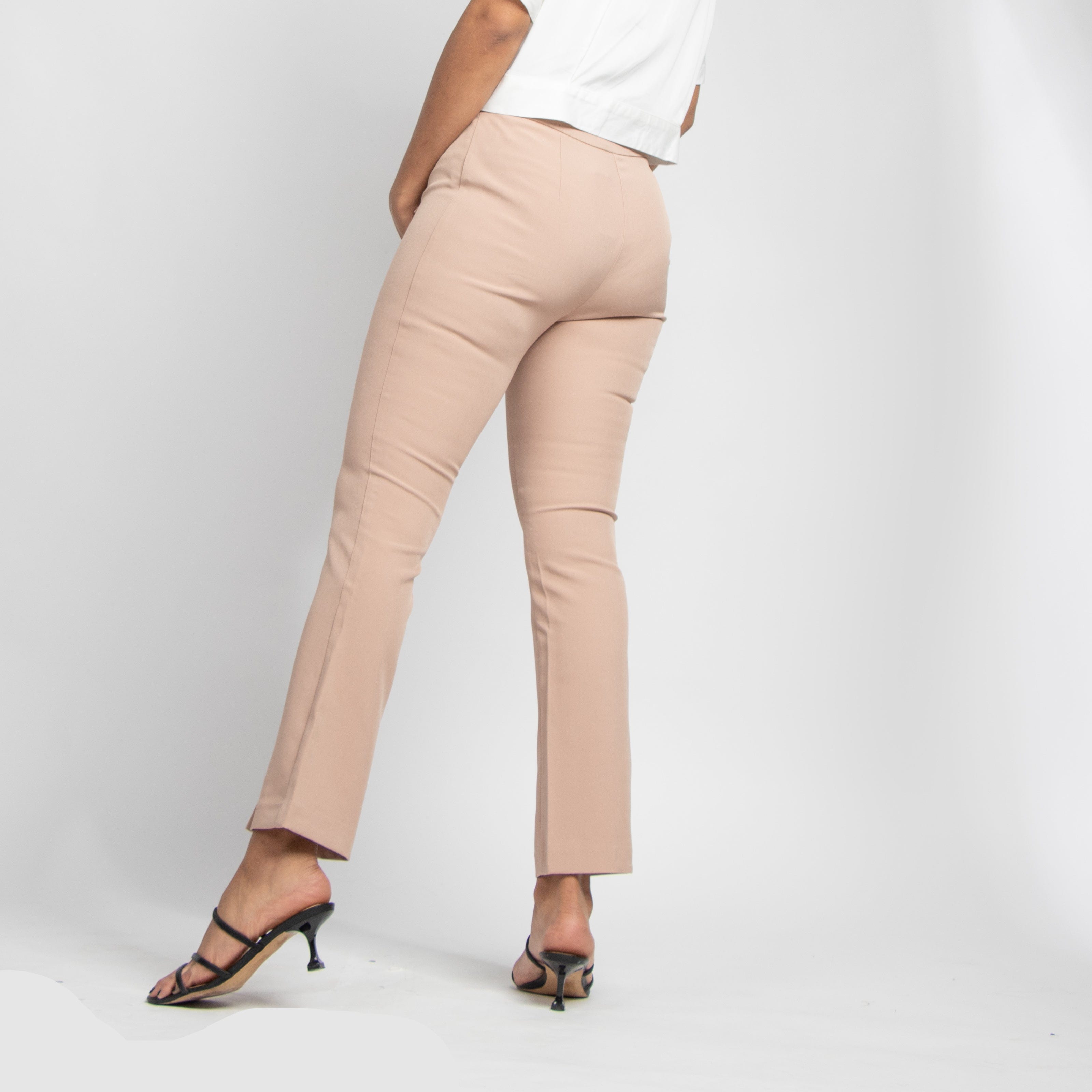 نتشي بنطلون كلاسيك بزراير من الجنب طويل نسائي