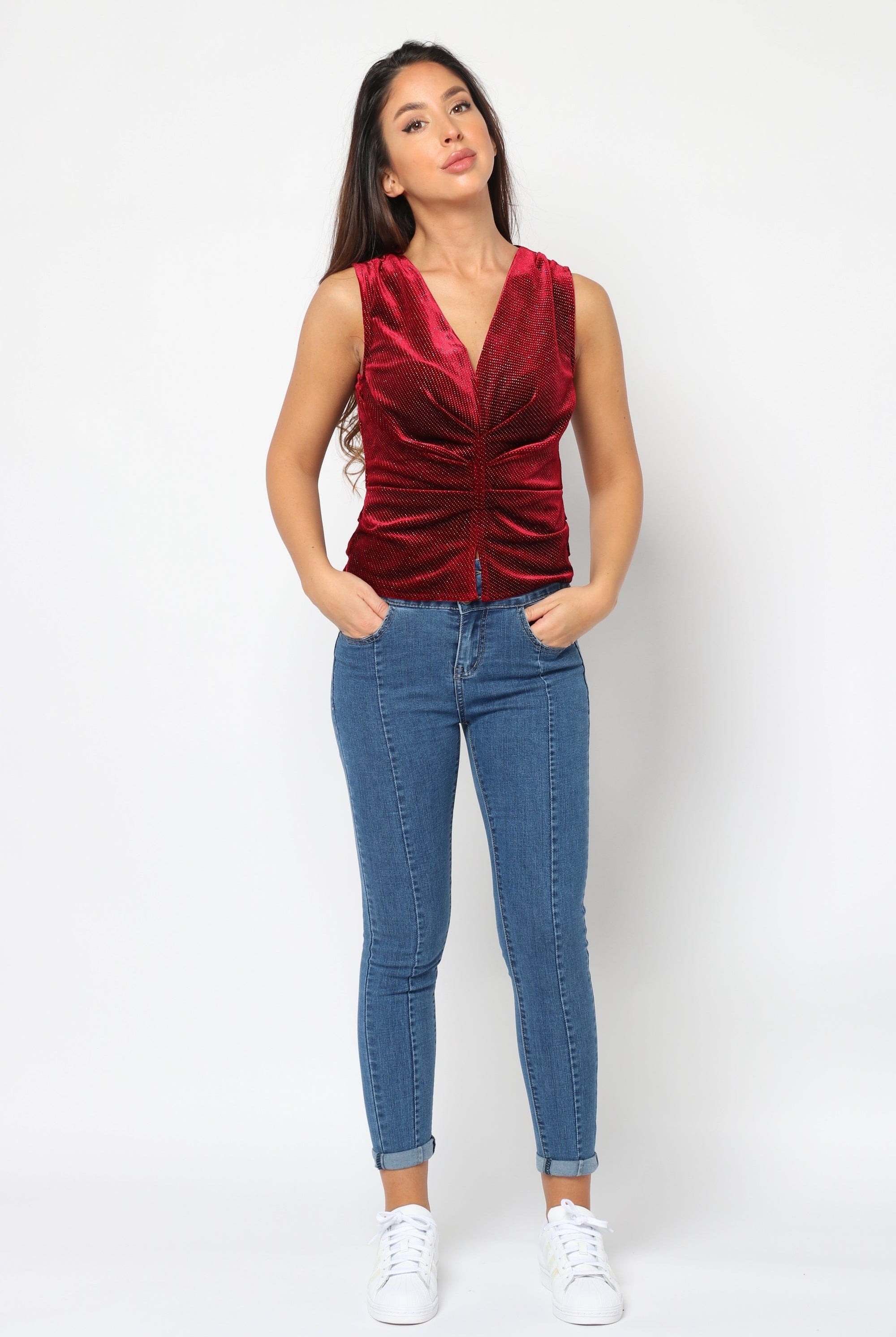 نتشي بلوزة سواريه كت بفتحة صدر سبعة نسائي