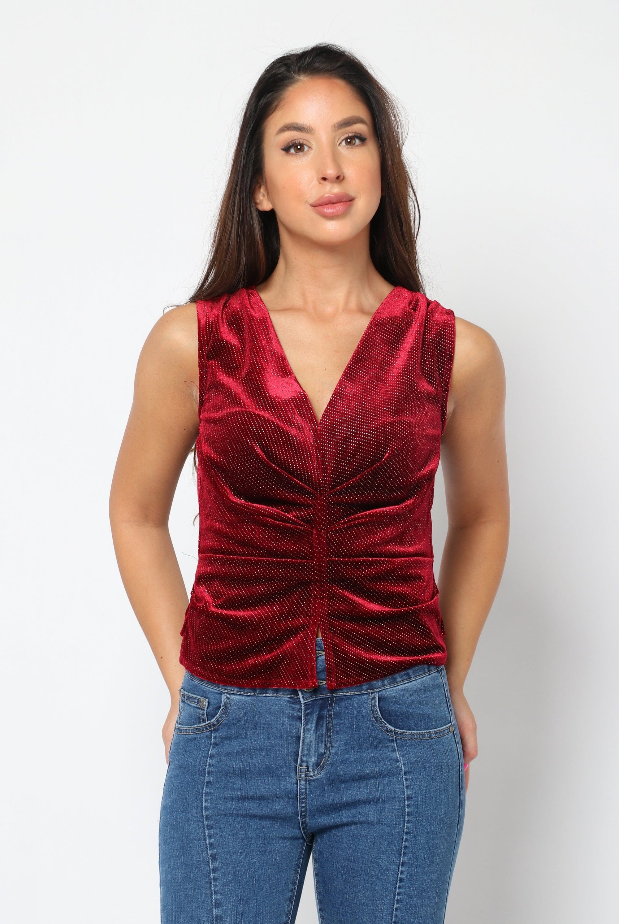 نتشي بلوزة سواريه كت بفتحة صدر سبعة نسائي