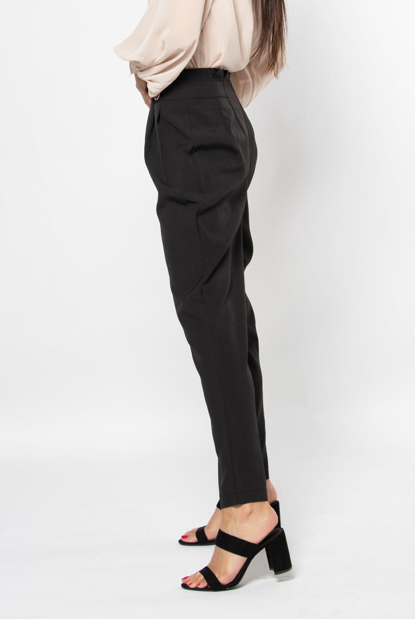 نتشي بنطلون كلاسيك طويل بزرارين نسائي