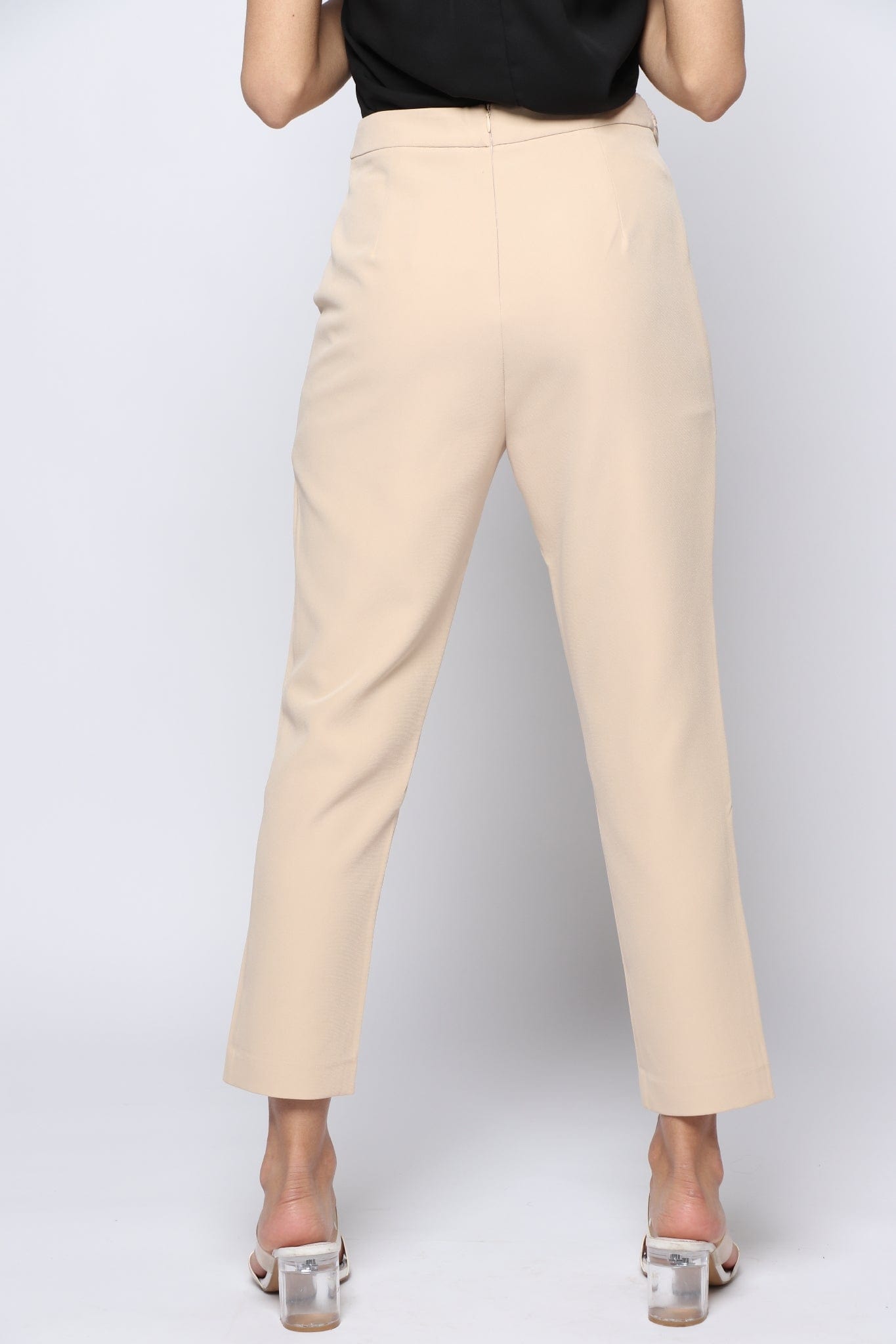 نتشي بنطلون كلاسيك سادة طويل نسائي