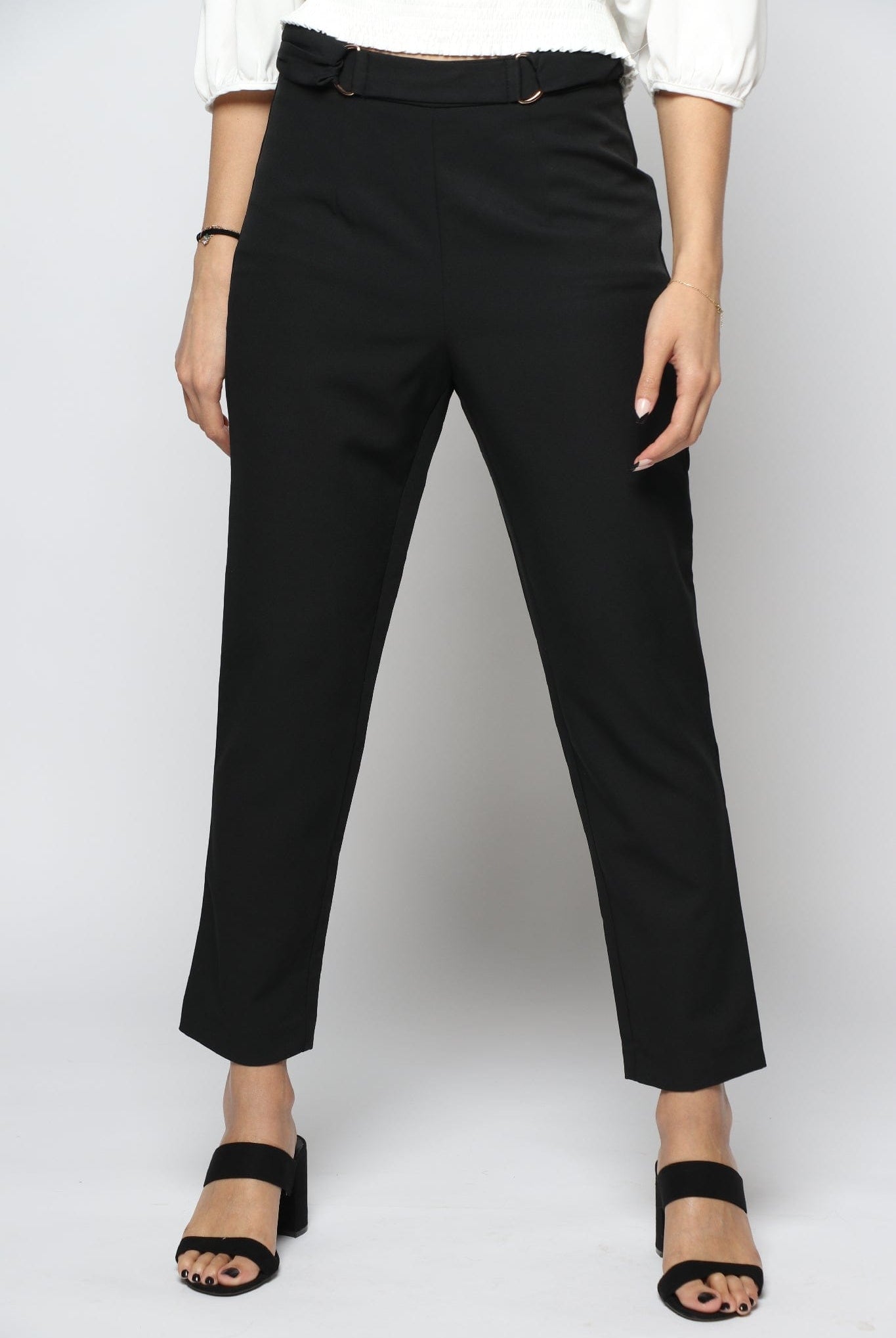 نتشي بنطلون كلاسيك سادة طويل نسائي