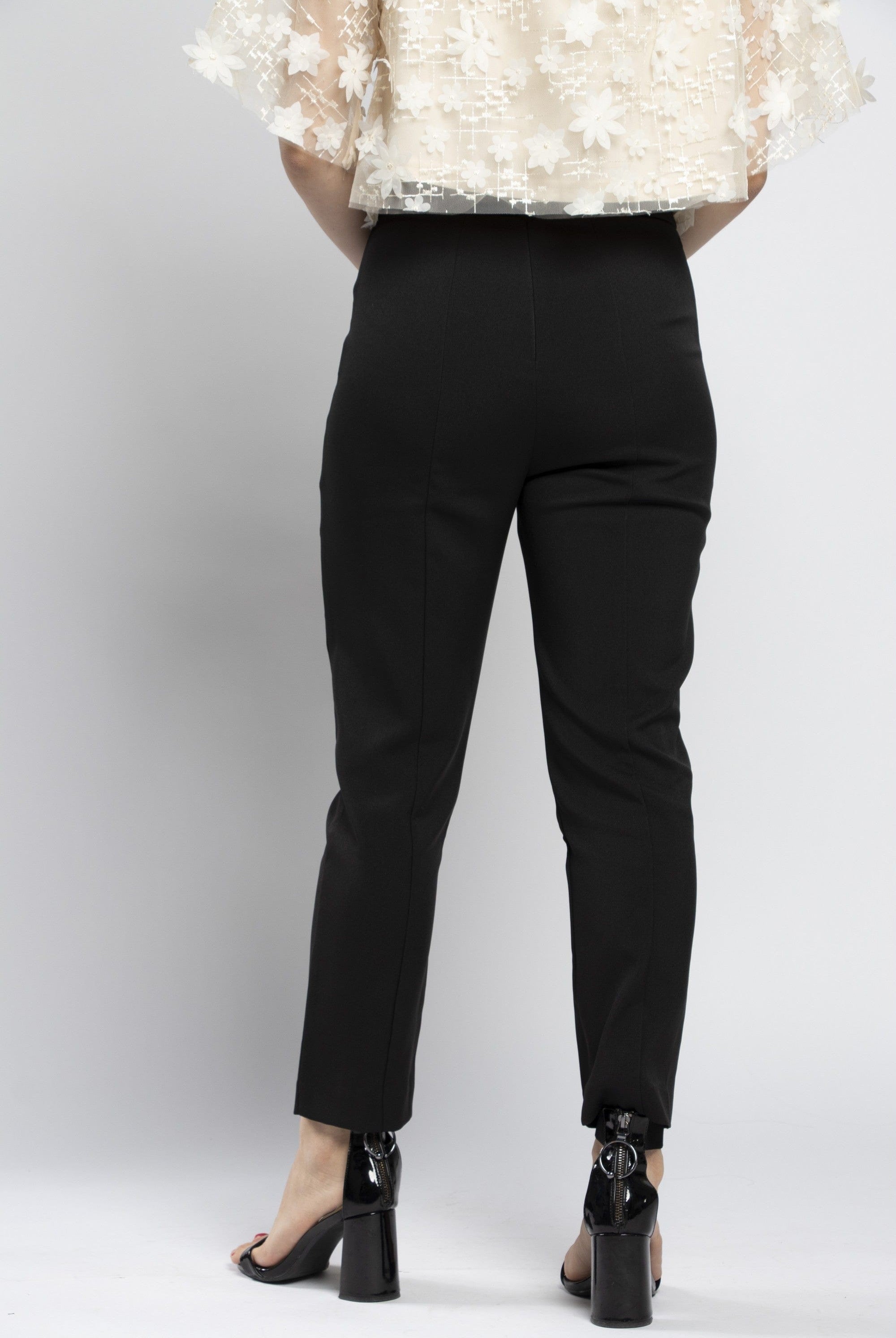 نتشي بنطلون كلاسيك سادة طويل نسائي