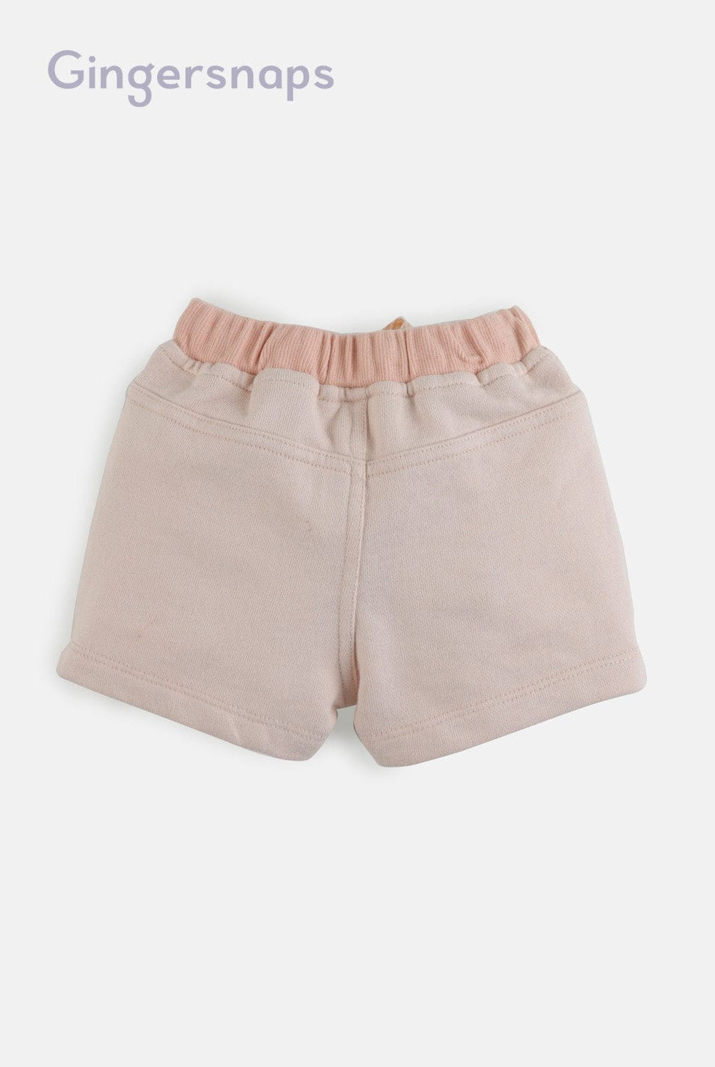 جينجرسنابس شورت سادة بطبعة على الجانب أولادي وردي