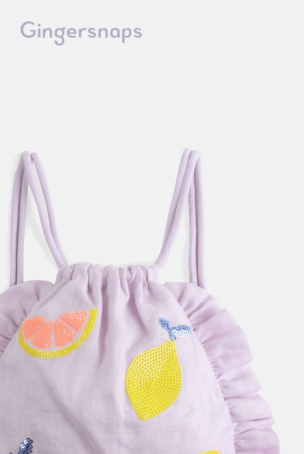 جينجرسنابس حقيبة منقوشة مكشكشة بناتي متعدد الألوان