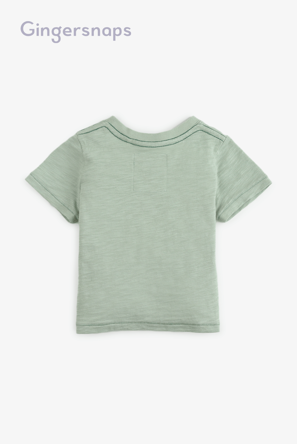 جينجرسنابس تي شيرت للأولاد الرضع صيفي بياقة دائرية أخضر