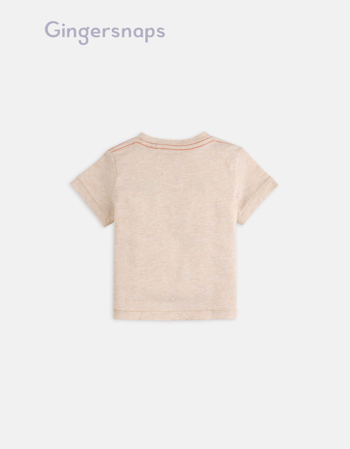 جينجرسنابس تي شيرت أولاد رضع بطبعة أمواج البيج