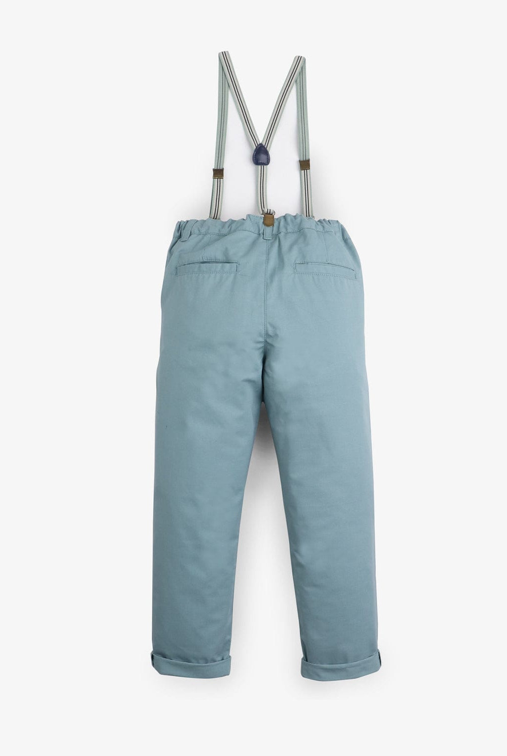 جينجرسنابس بنطلون أولادي تشينو سادة مزين بحمالات أخضر