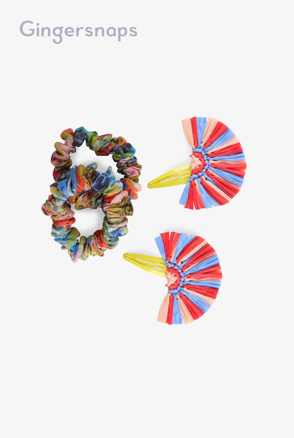 جينجرسنابس مجموعة اكسسوارات للشعر متعدد الألوان