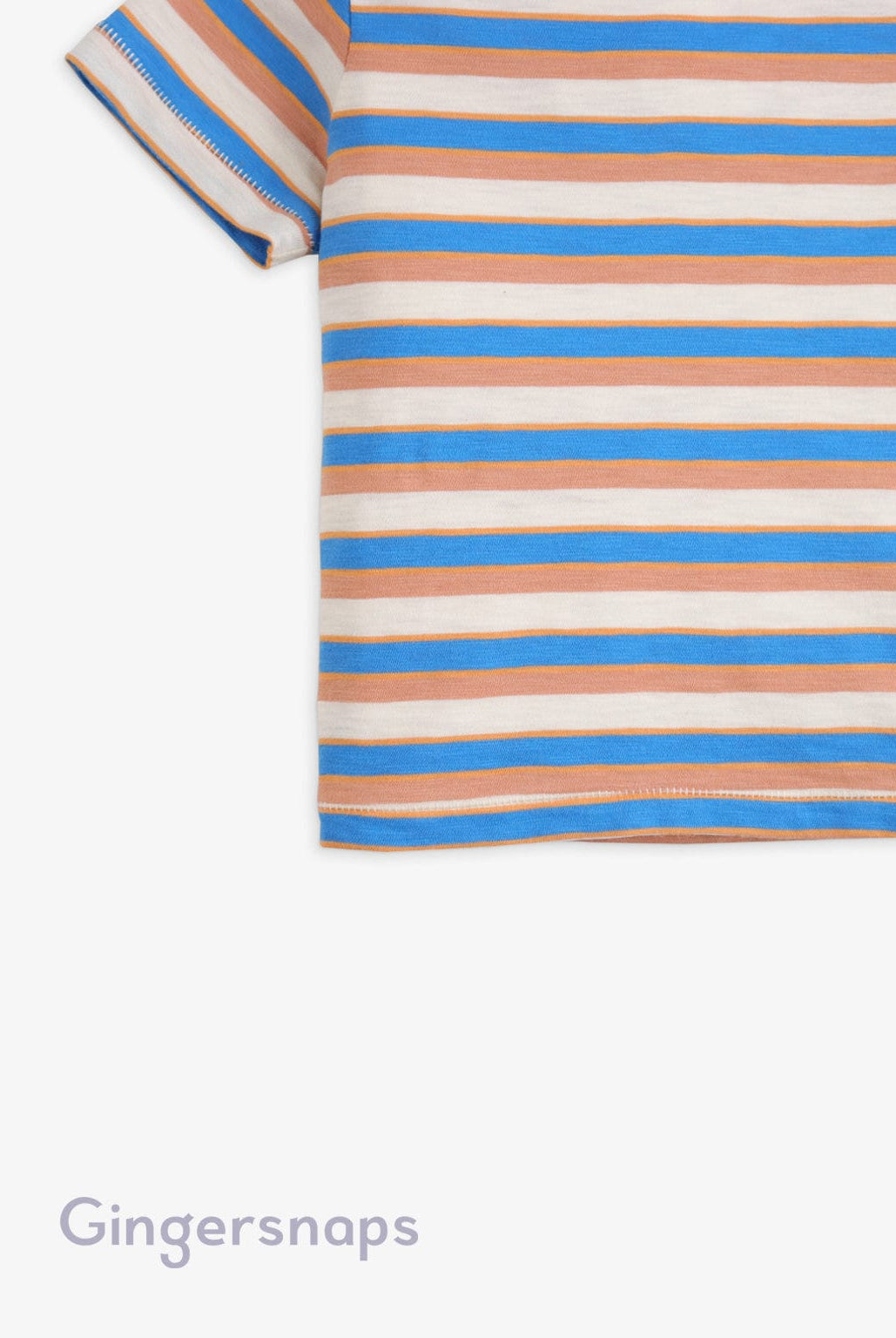 جينجرسنابس تي شيرت مخطط أولاد رضع أزرق