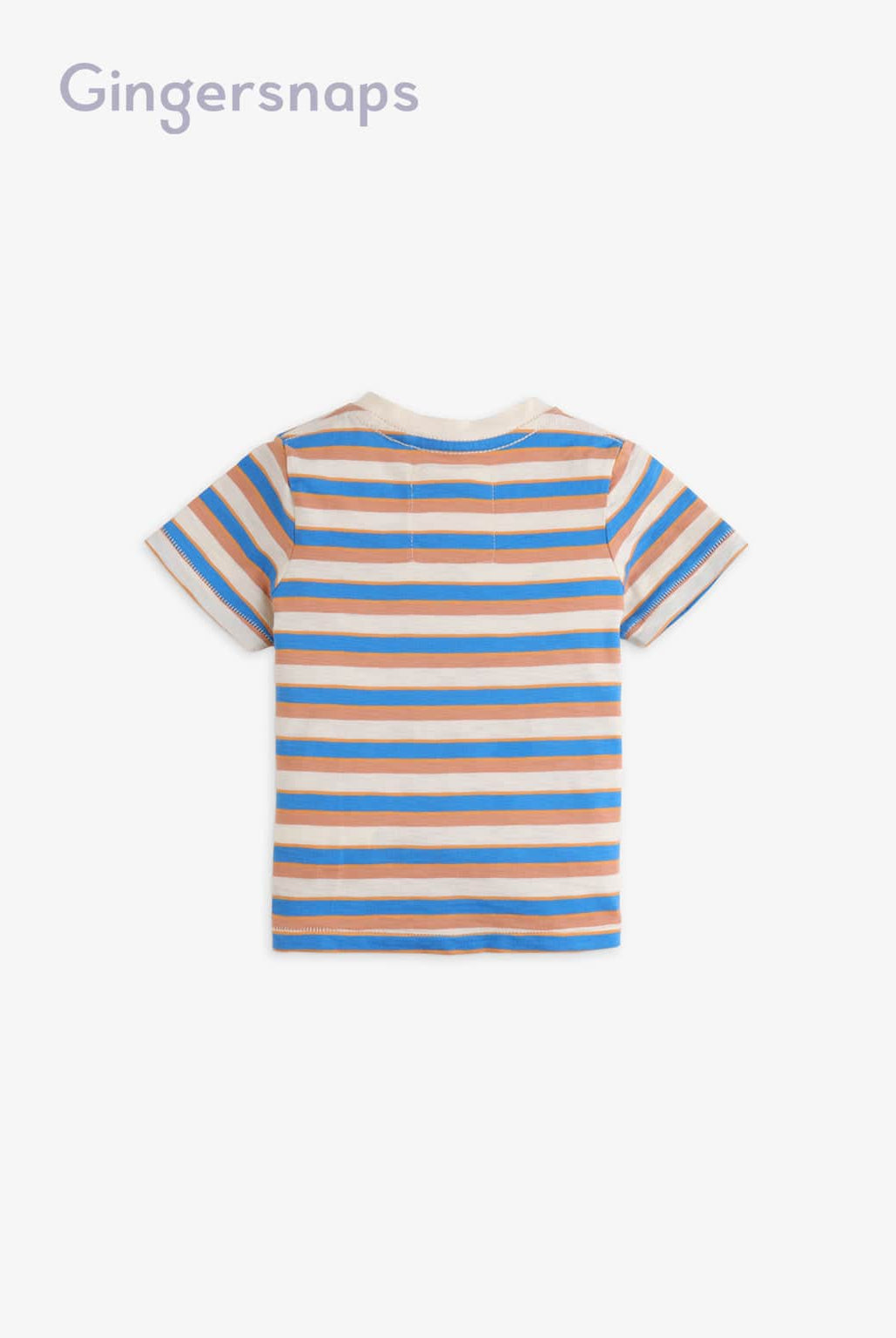 جينجرسنابس تي شيرت مخطط أولاد رضع أزرق