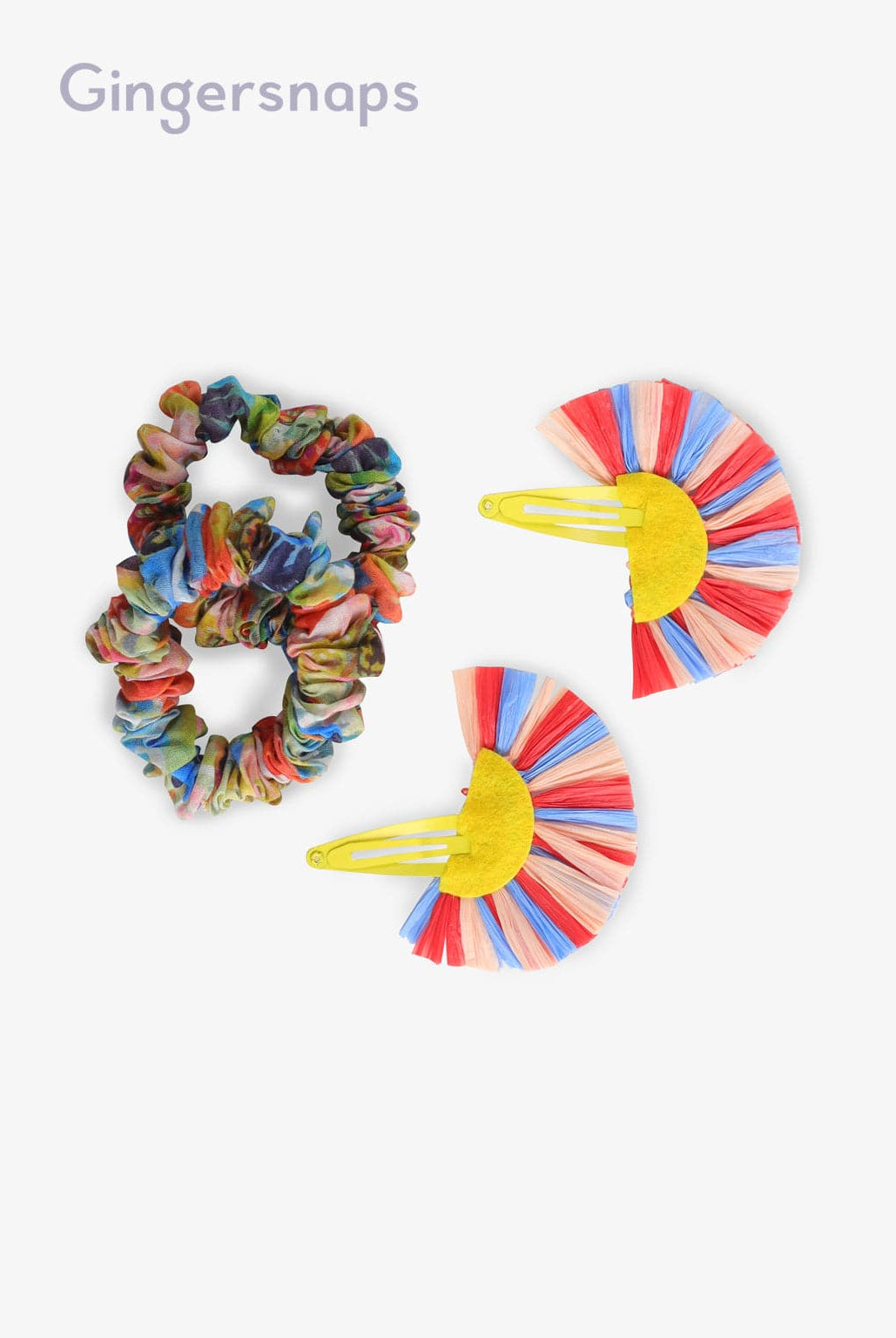 جينجرسنابس مجموعة اكسسوارات للشعر متعدد الألوان