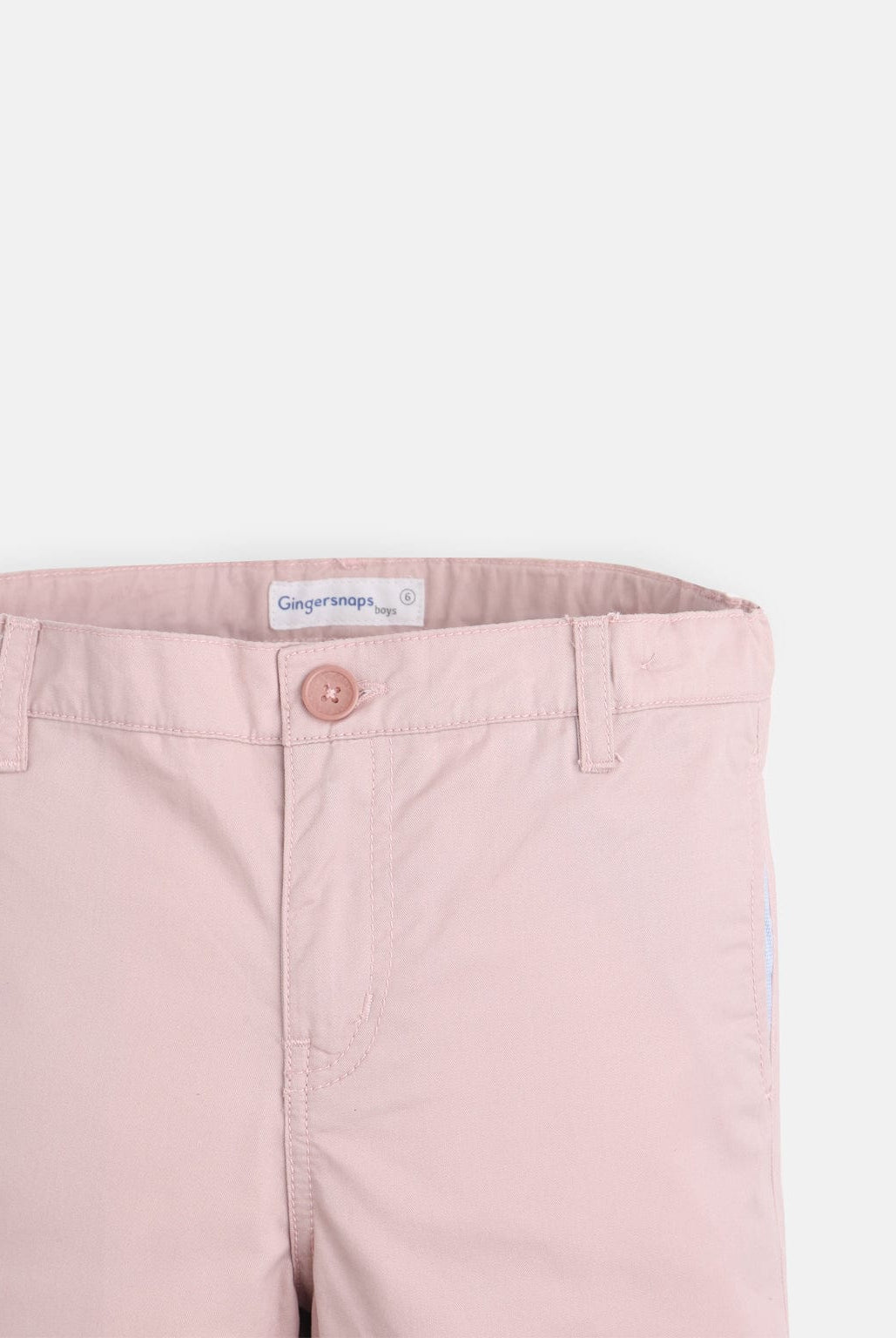 جينجرسنابس بنطلون أولادي سادة خروج مزين بثنية من الأسفل وردي